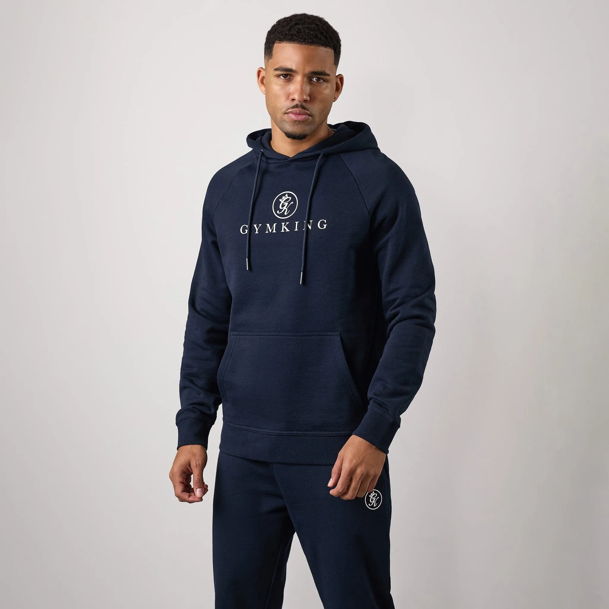 Gym King Pro Logo Hood - Navy Urban Fit