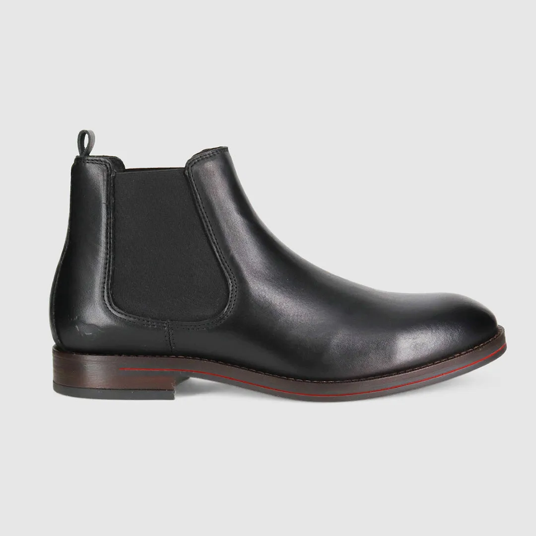 Winner Chelsea Boots Black Grippy Outsole Work Commute Classic Core