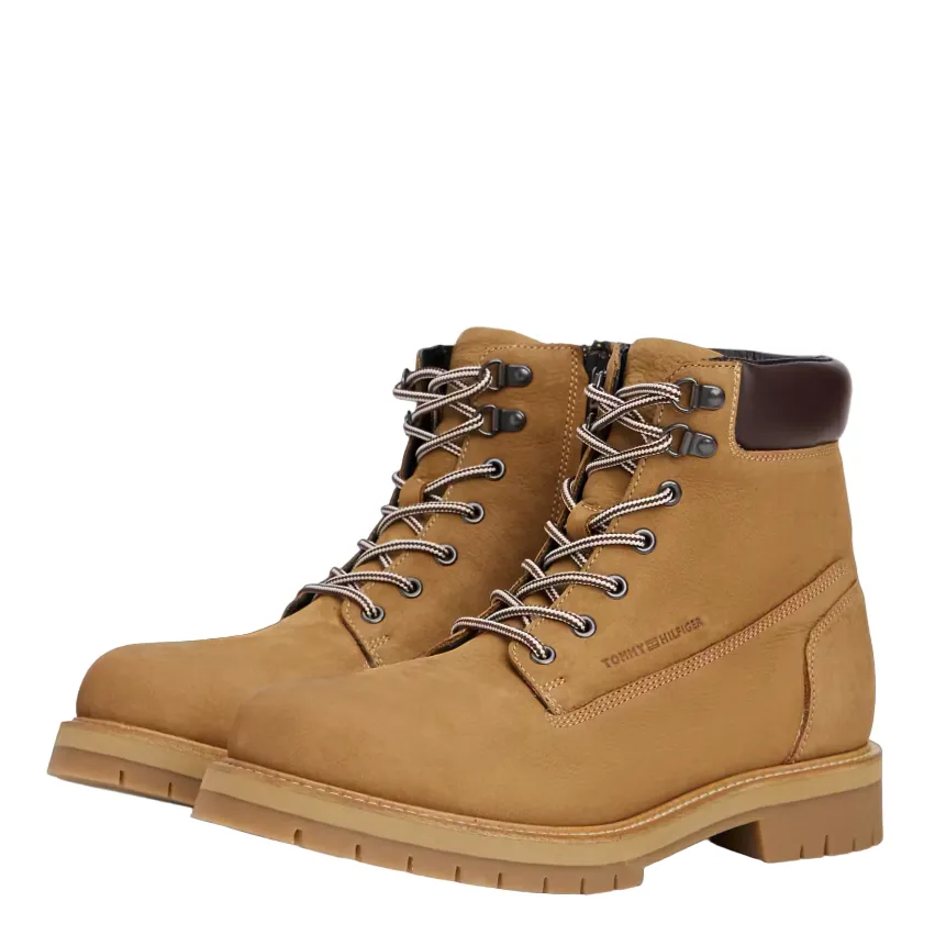 Padded collar Travel Easy Tommy Hilfiger Mens Boot FM0FM05563 GWJ Desert Khaki