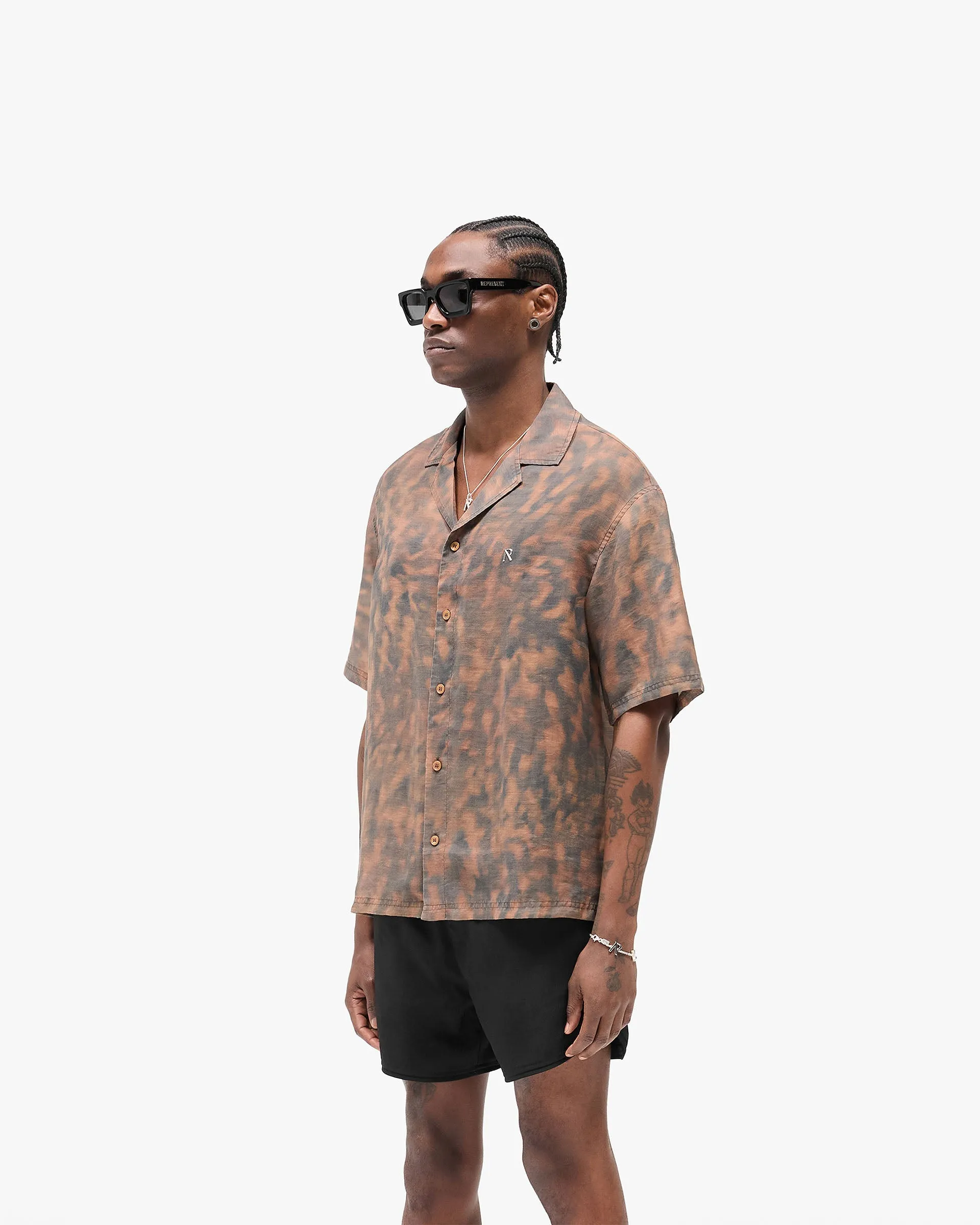 Tortoise Print Shirt - Brown Mix-And-Match