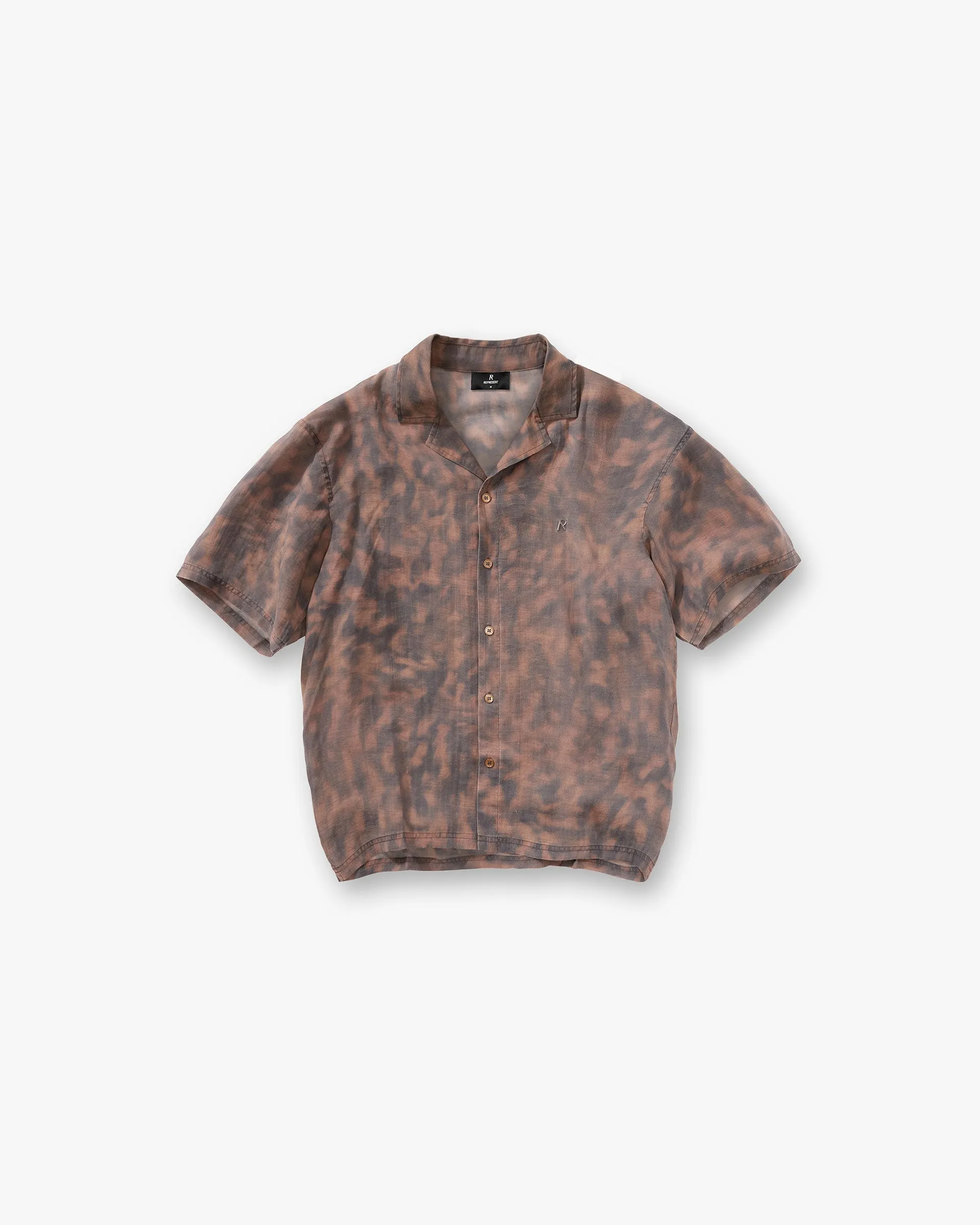 Trendy Fit Tortoise Print Shirt - Brown