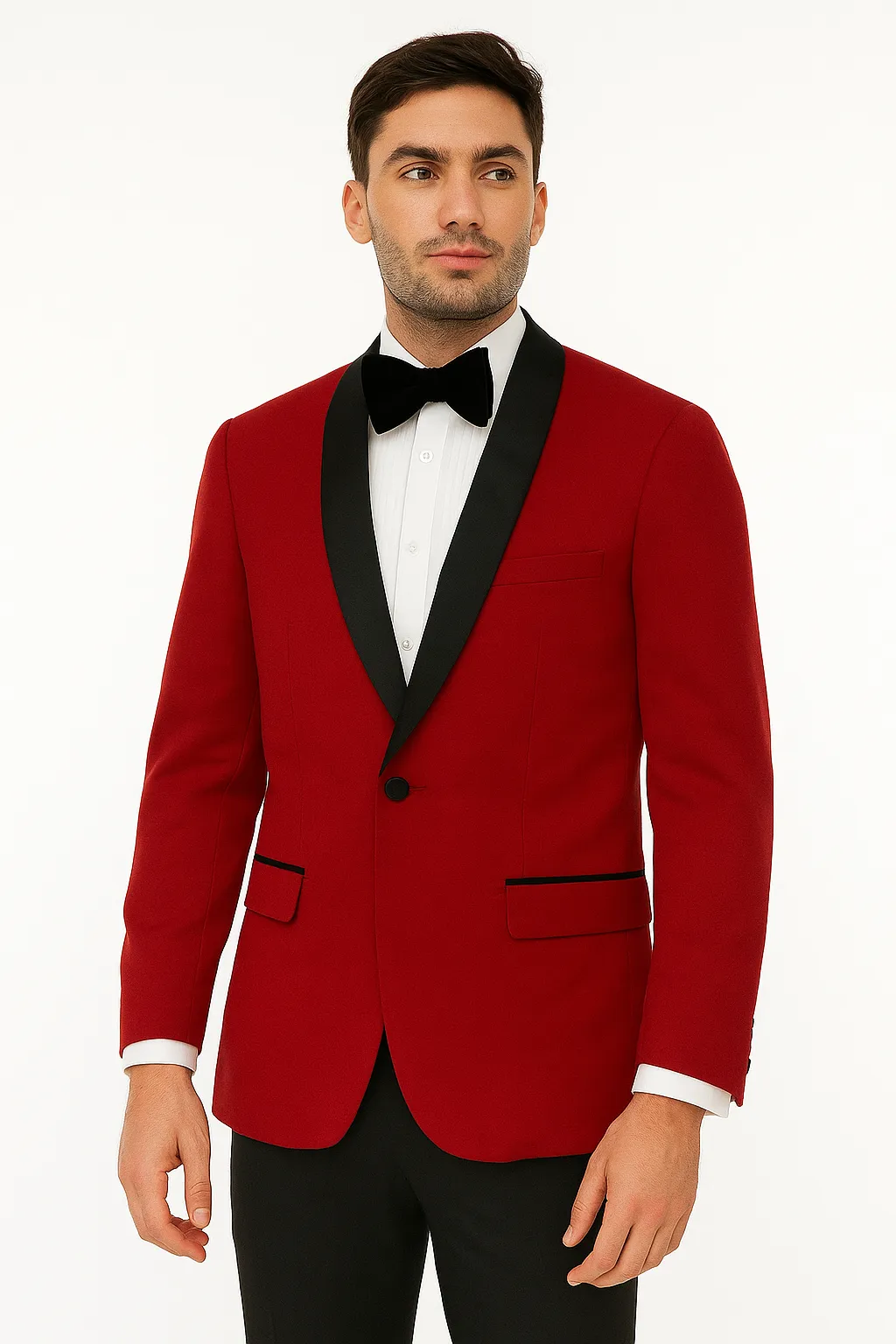 Zacchi Allen 71708 4-Way Stretch Tux Blazer Red Temperature Regulating