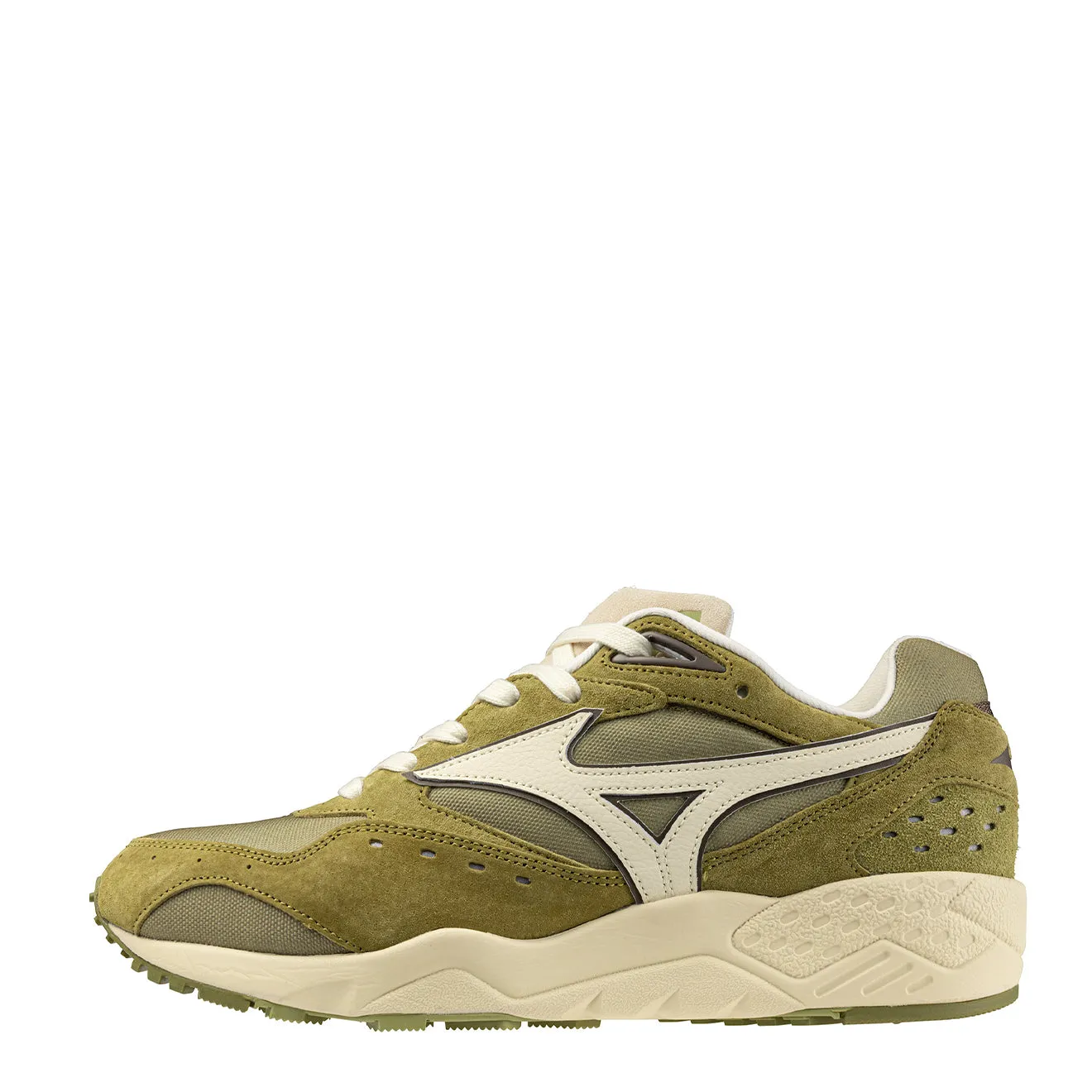 Comfort Slope Mizuno Contender Premium Trainer Olive Drab / Smoke Green / Cloud Cream