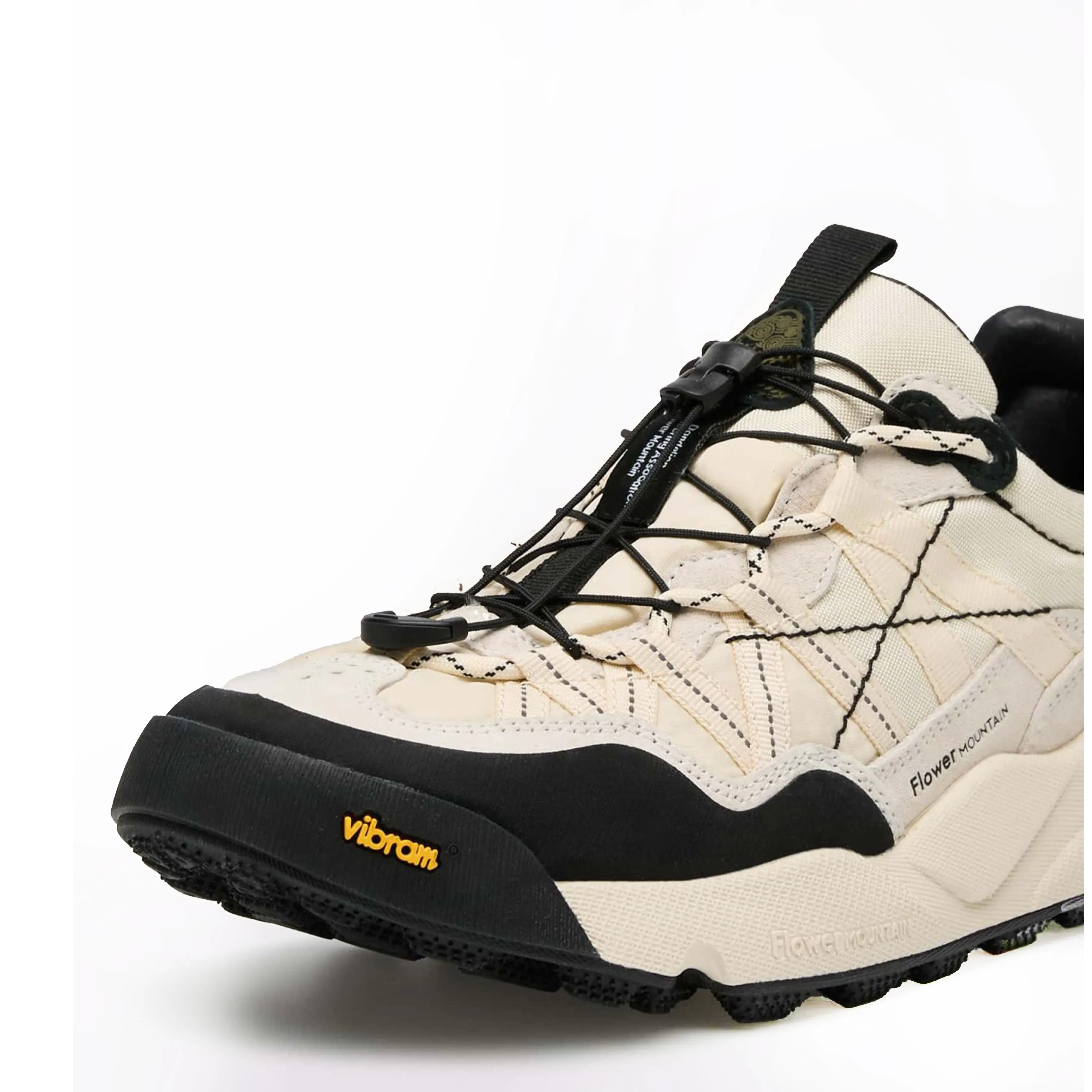 Flower Mountain Iwano 2 Uni Trainer  White / Black Stitch Free Construction Old School