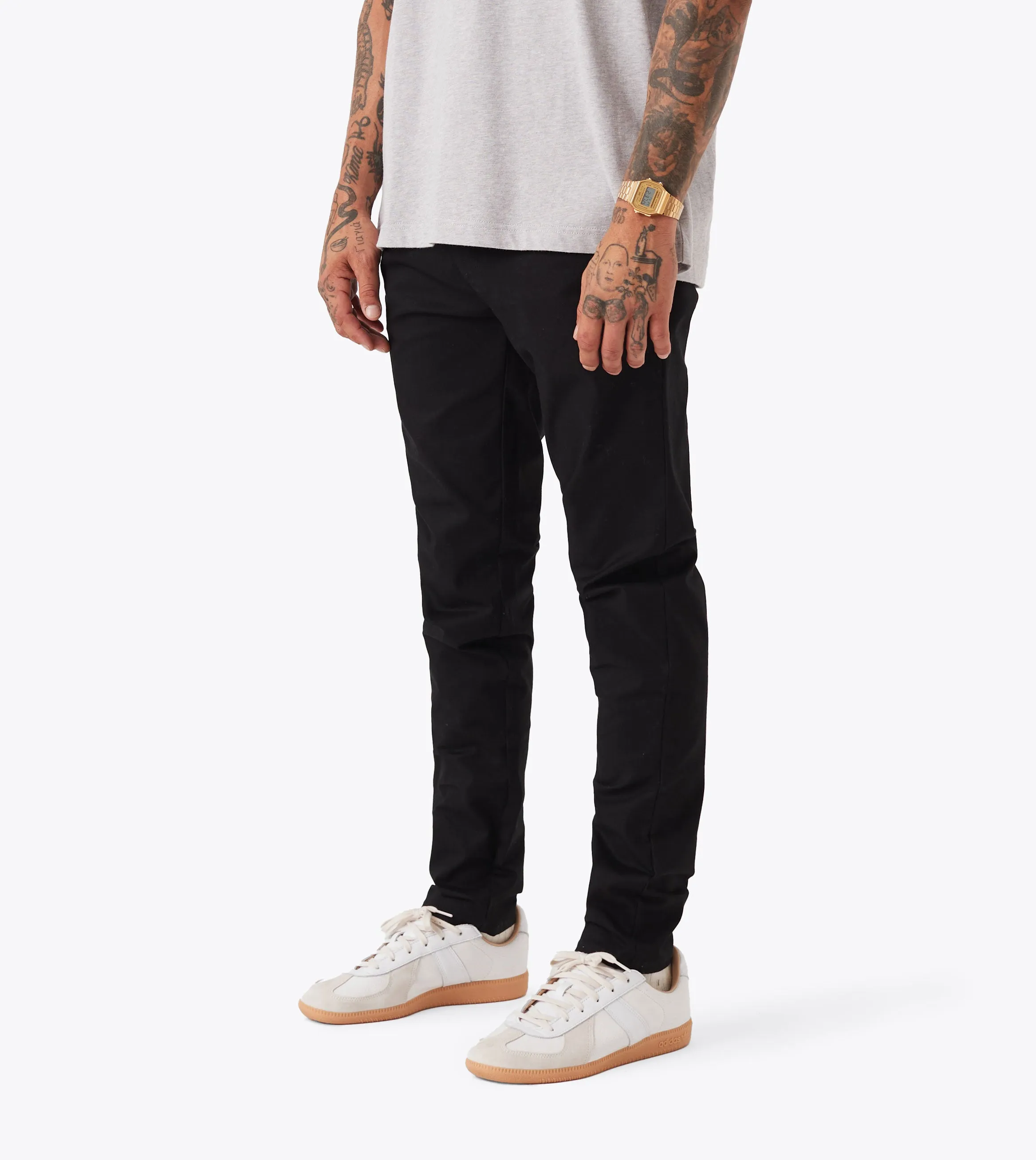 Tight Waist QuickDryTech Snapshot Chino Black