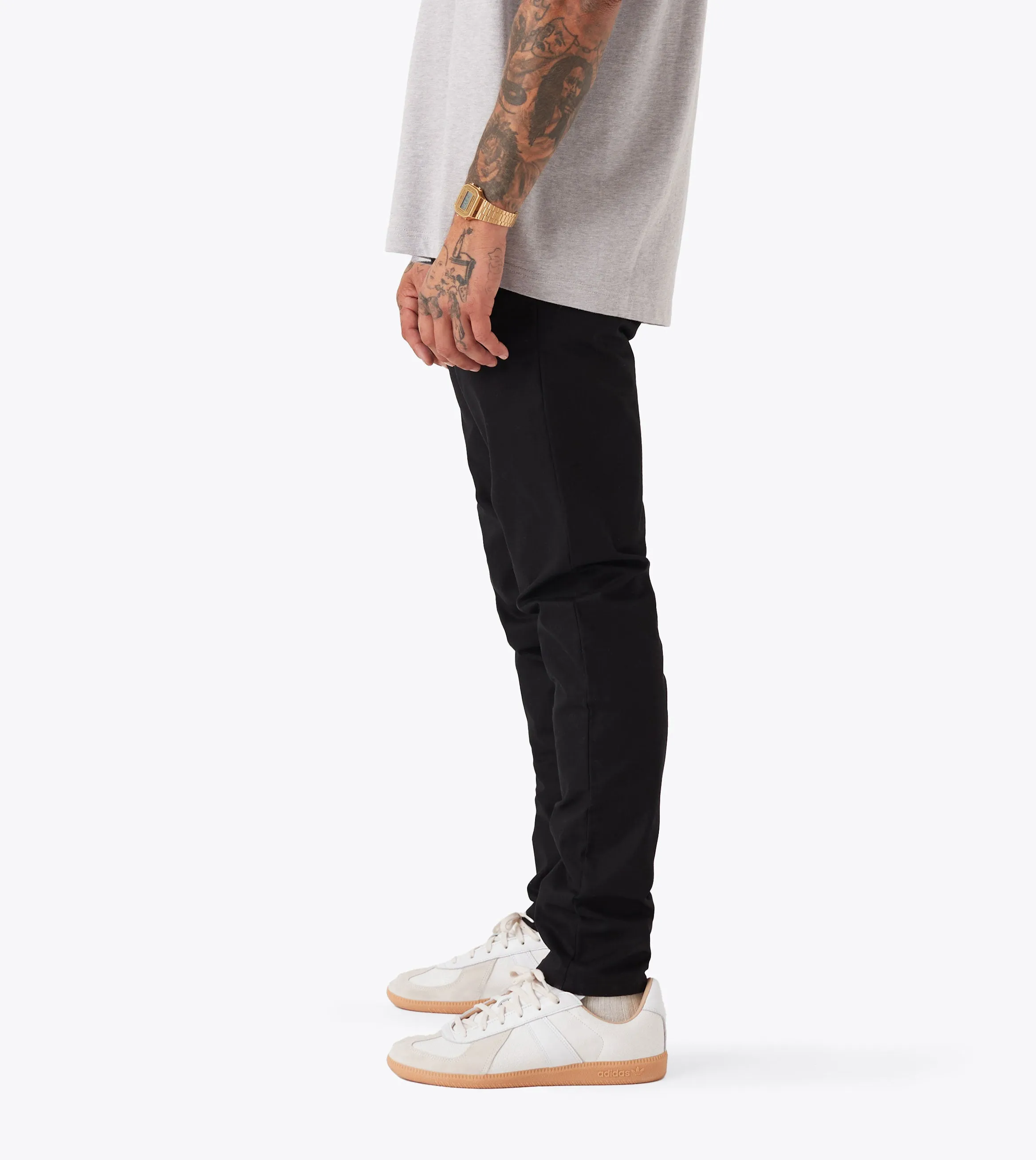 Snapshot Chino Black Comfortable Fabric Boho chic