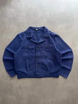 1980s French Shirt (M) Hooded Neckline Bold Prints