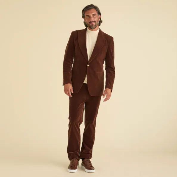 Inserch BL-007 Velvet Blazer Swiss Chocolaate Flexible Side Gussets Anti Static Inner Layer