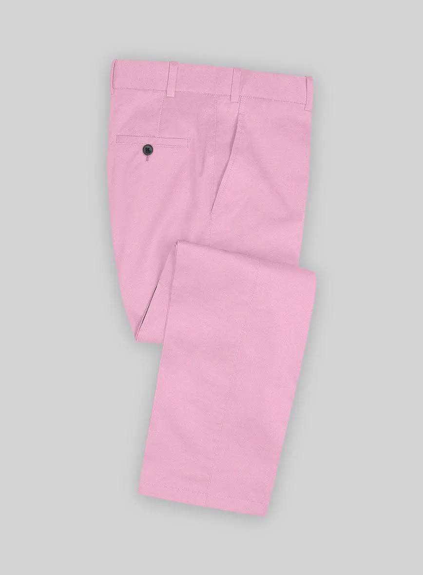 Perfect Length Italian Pink Cotton Pants