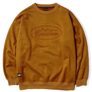 Street Essential Manastash Lodge Crew Sweat - Camel