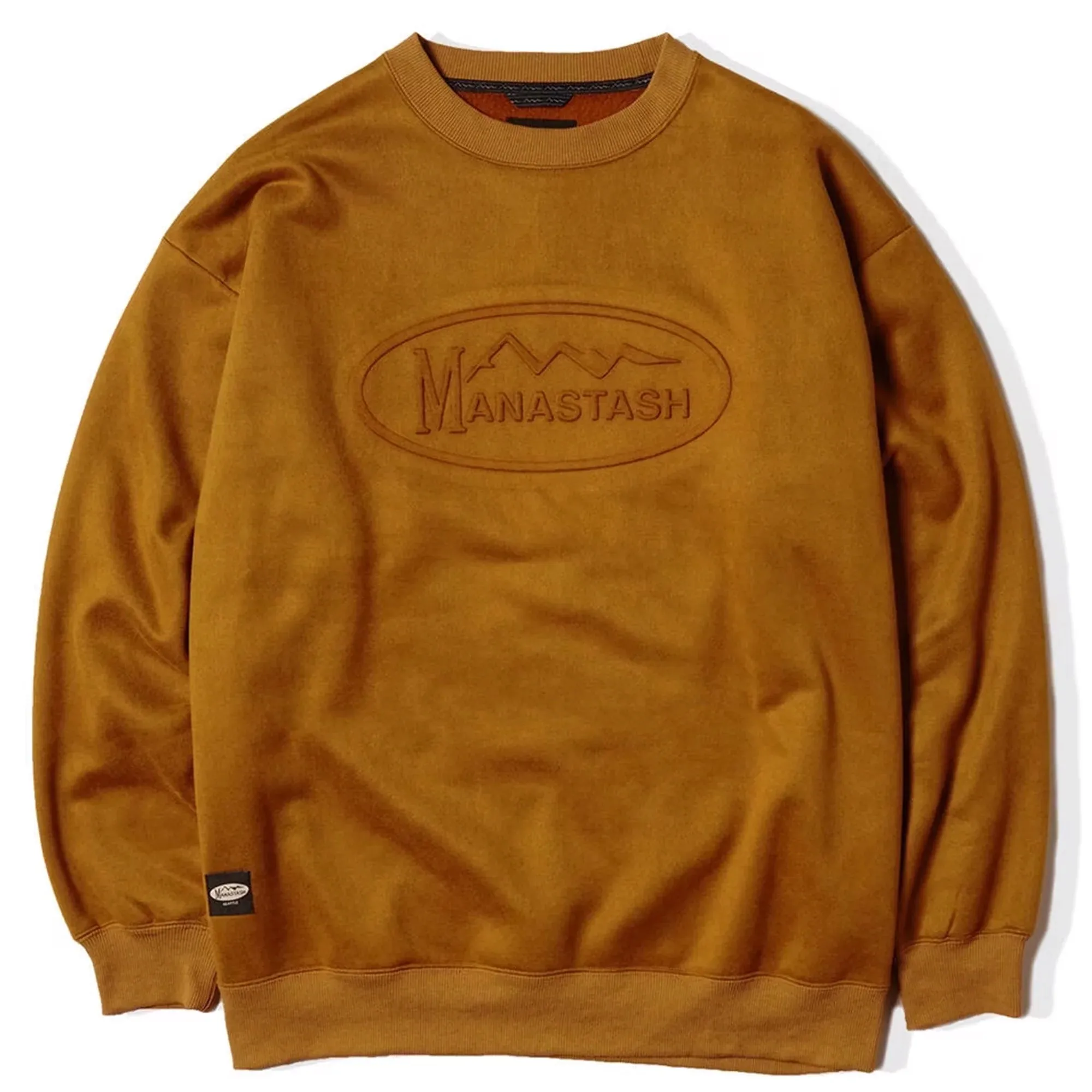 Street Essential Manastash Lodge Crew Sweat - Camel