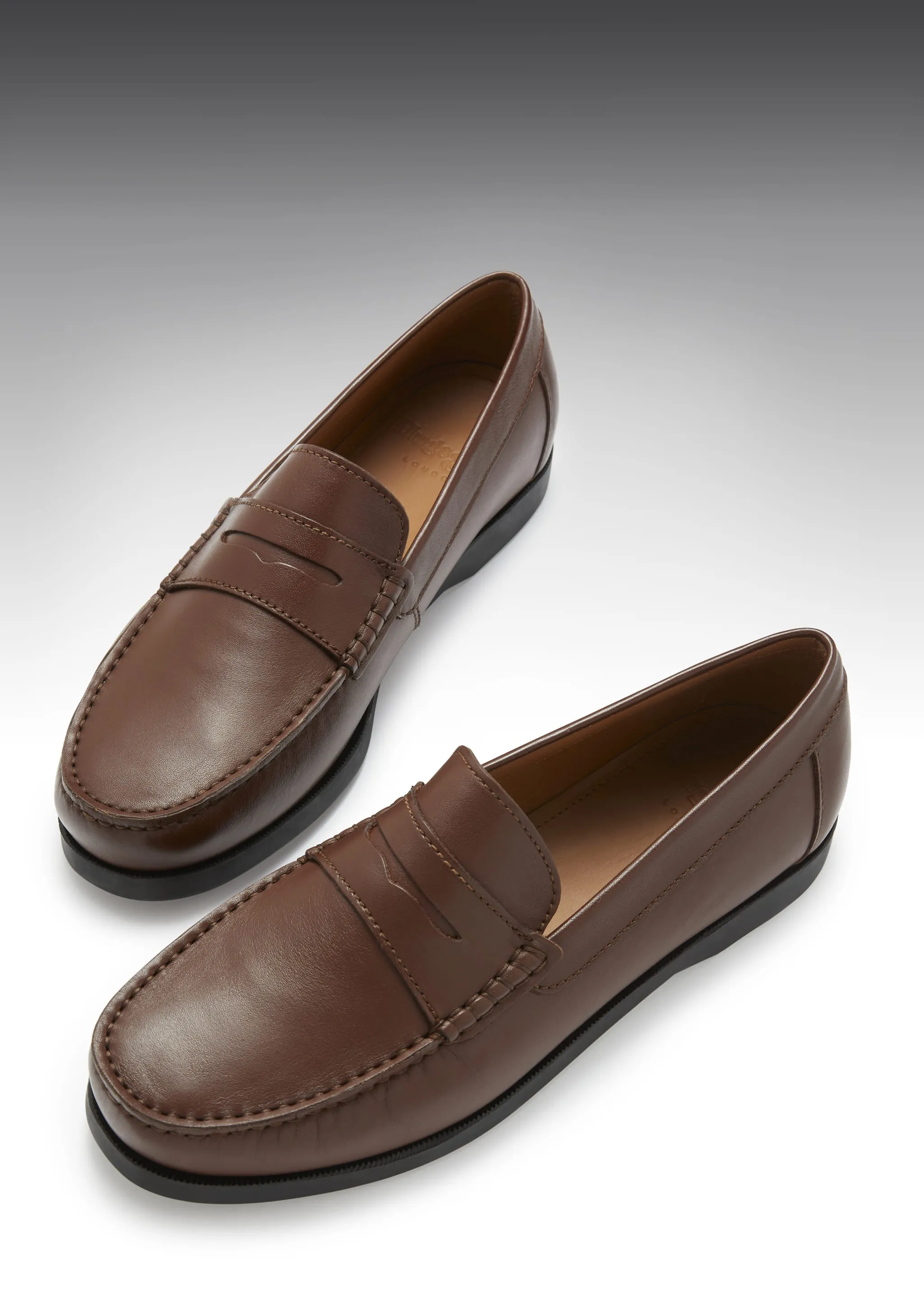Minimal Appeal Boat Loafers, brown leather