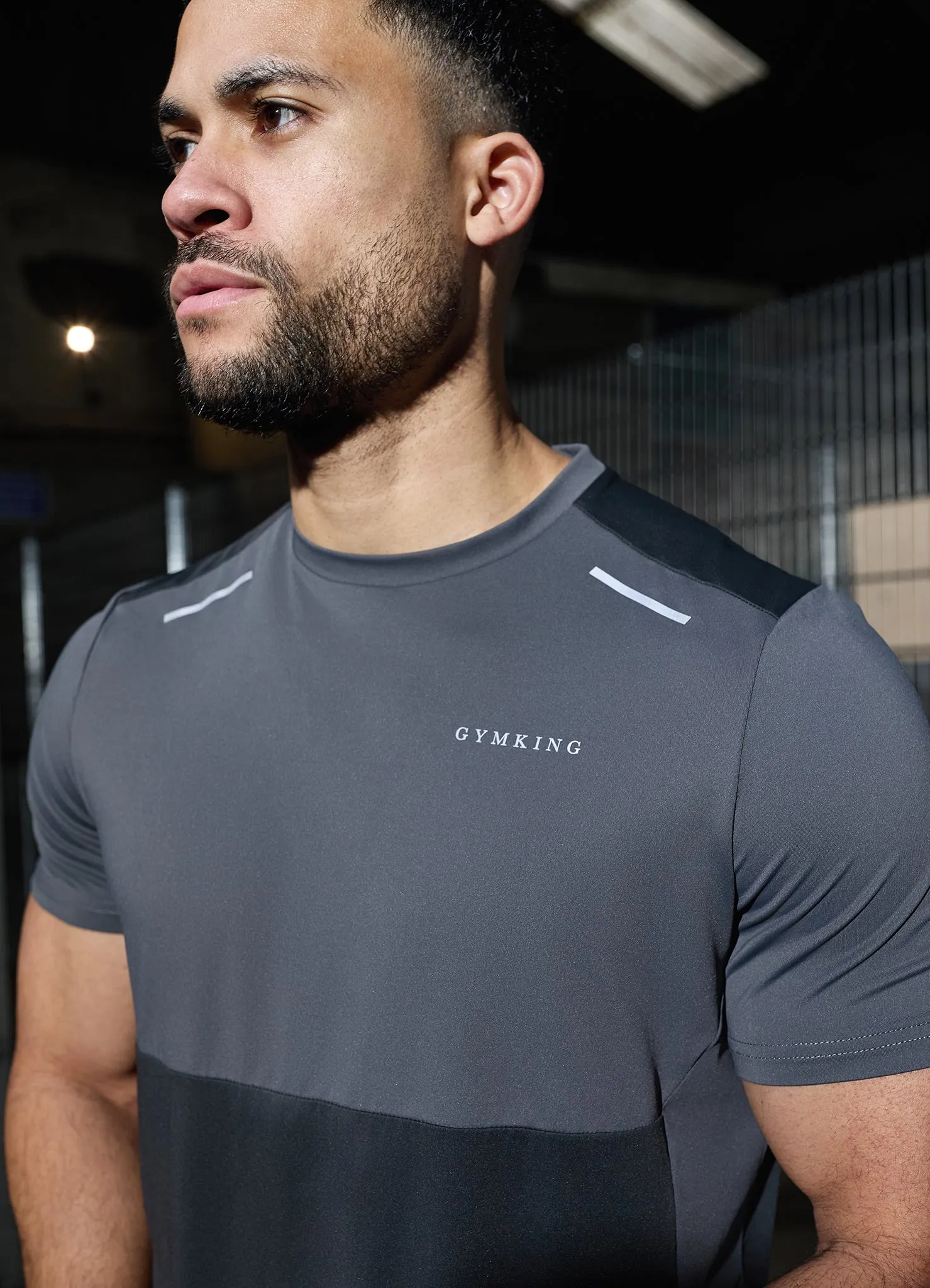 Gym King Advance Tee - Urban Grey/Fossil Grey Chill Vibe