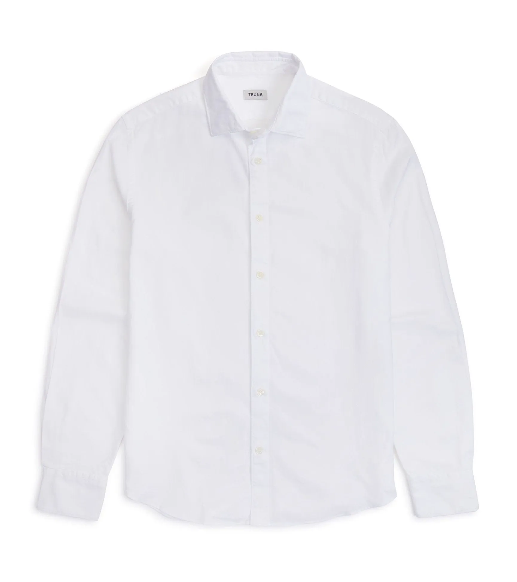 Trunk Austin Cotton Oxford Shirt: White Friends Meetup Ergonomic Back Panel