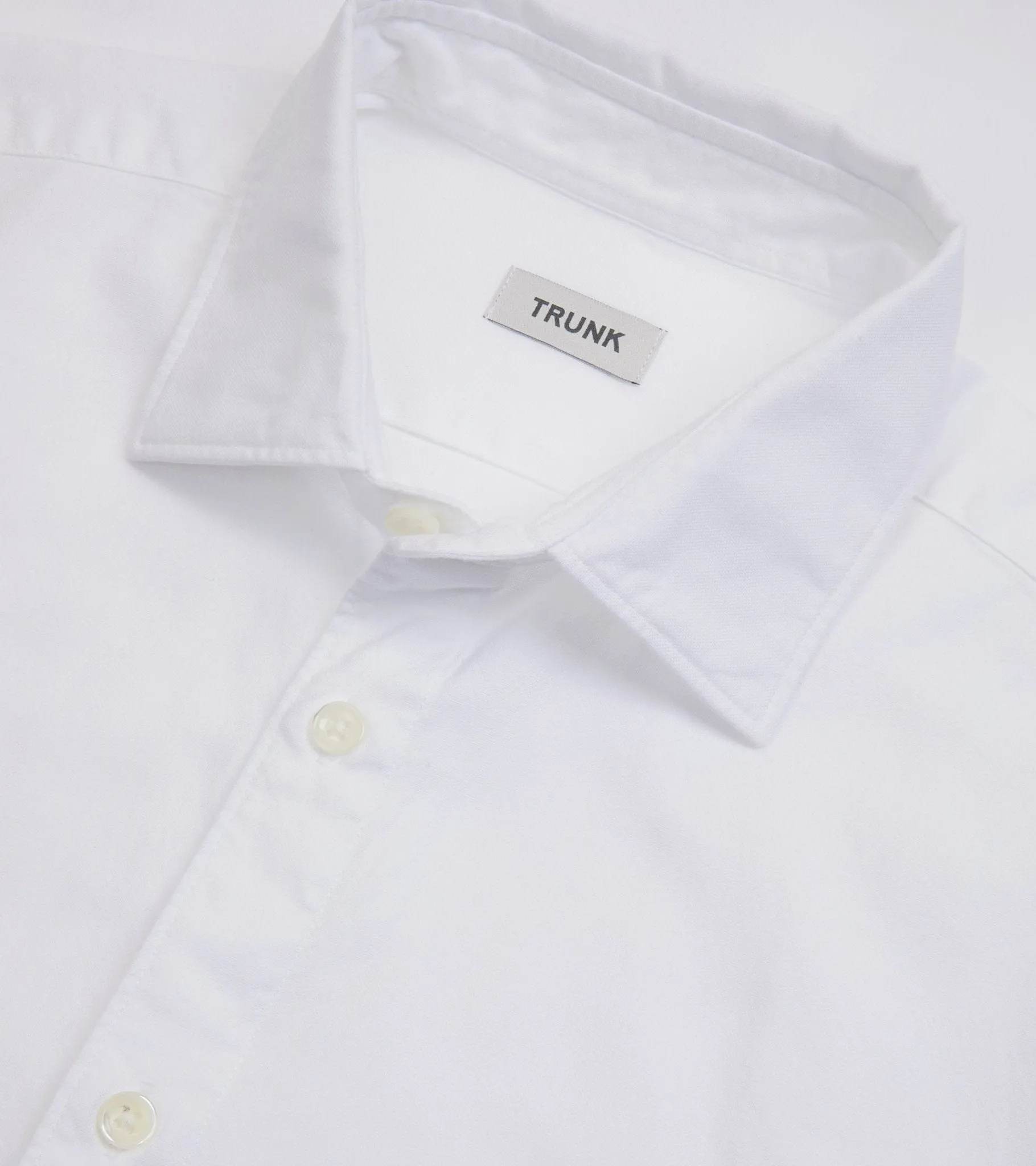 Trunk Austin Cotton Oxford Shirt: White Inner Layer Practical Choice