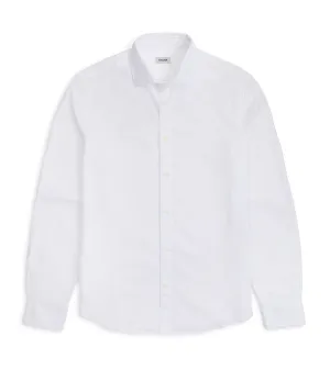 Trunk Austin Cotton Oxford Shirt: White Friends Meetup Ergonomic Back Panel