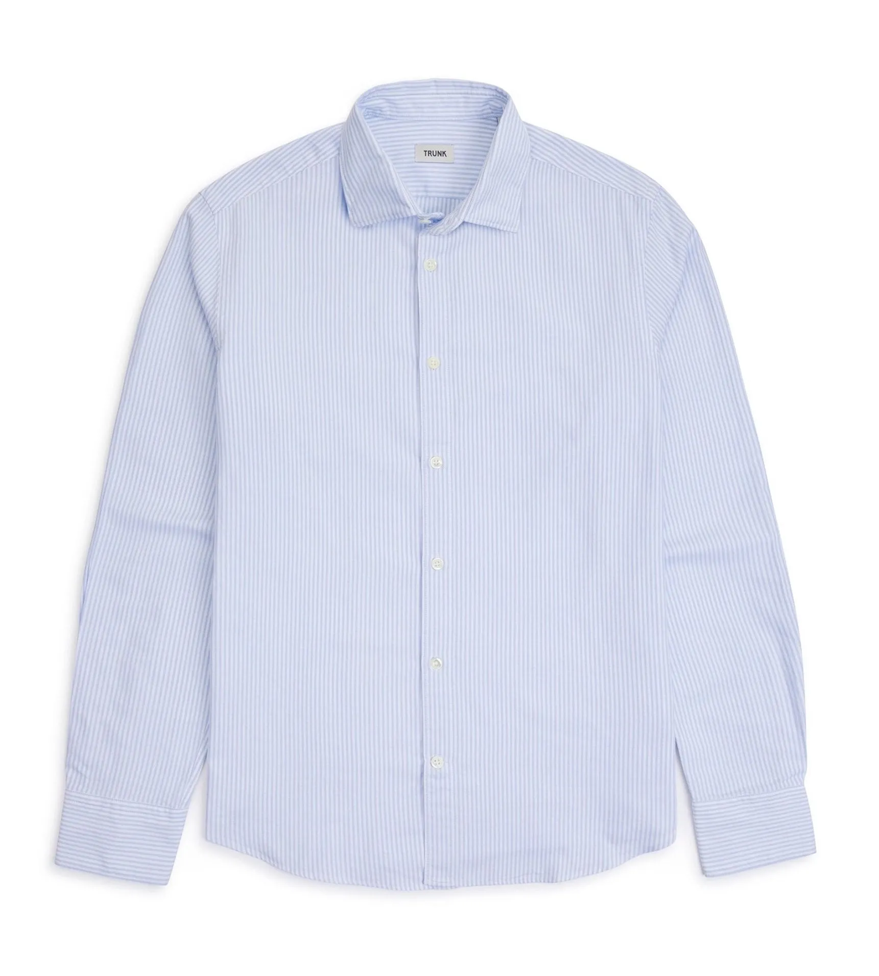 Trunk Austin Cotton Stripe Oxford Shirt: Light Blue Holiday Gift