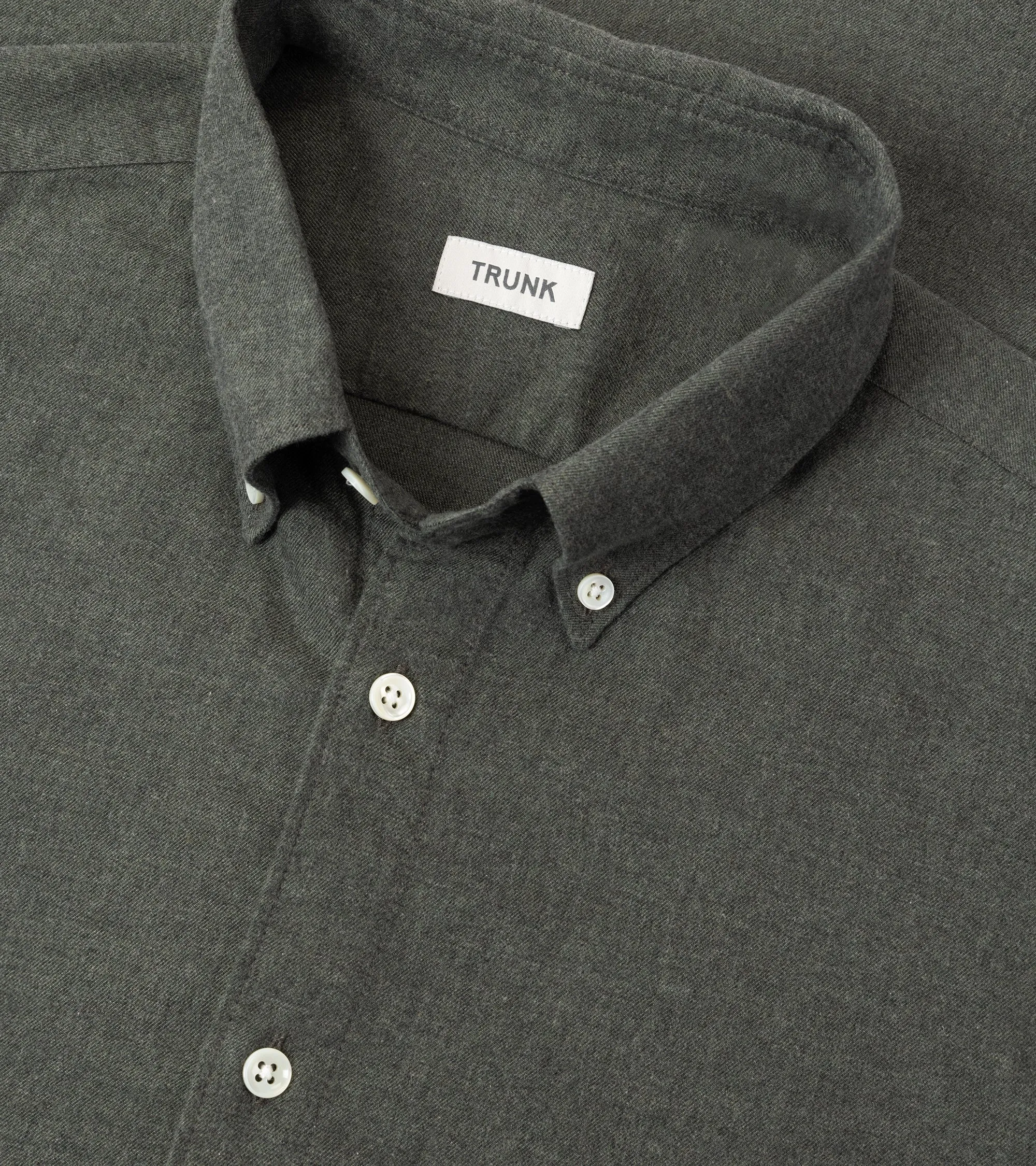 Active Layer Minimal Look Trunk Eldon Cotton Flannel Shirt: Olive