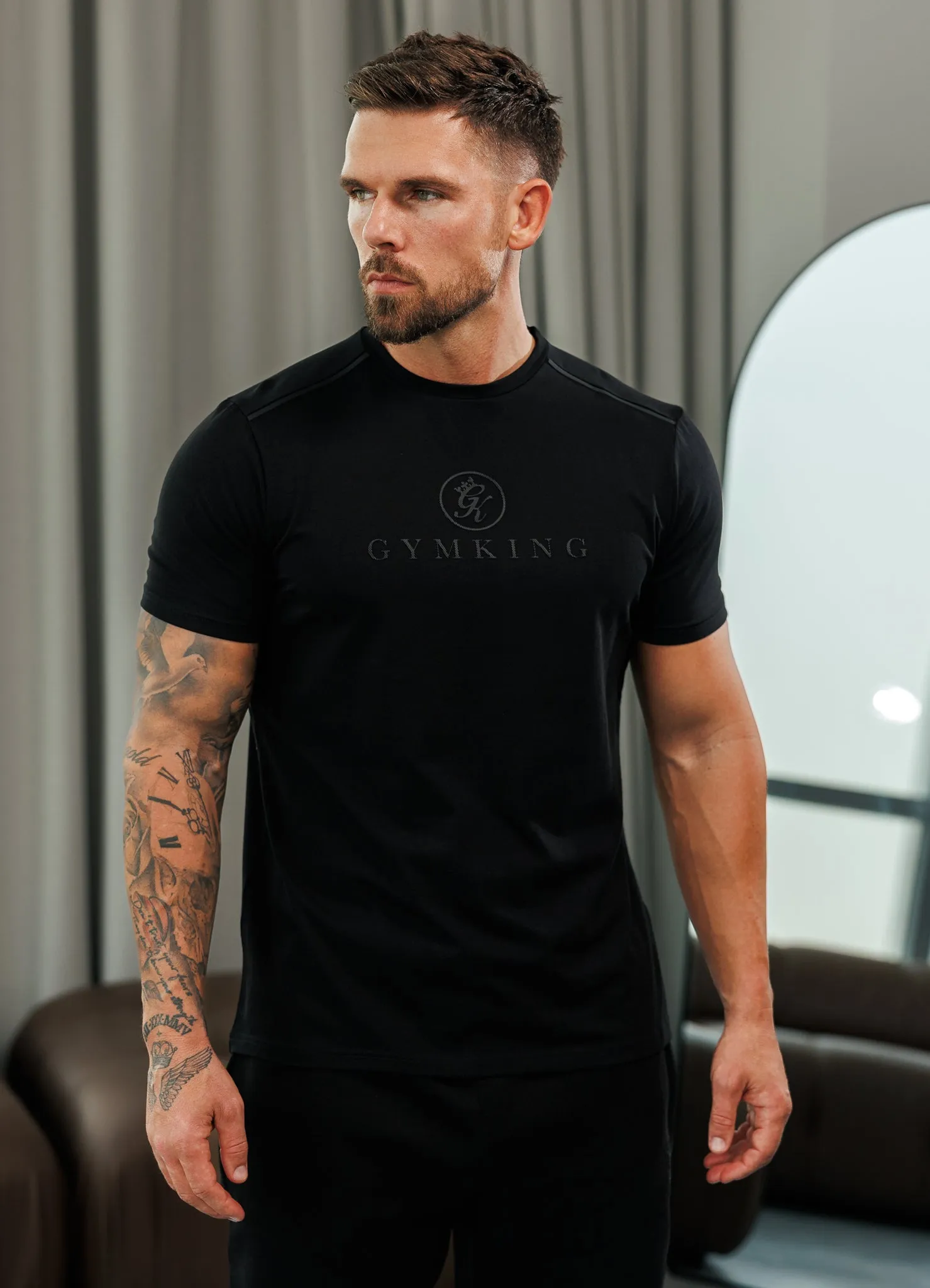 Chill Mode Comfy Waistband Gym King Pro V2 Tee - Black