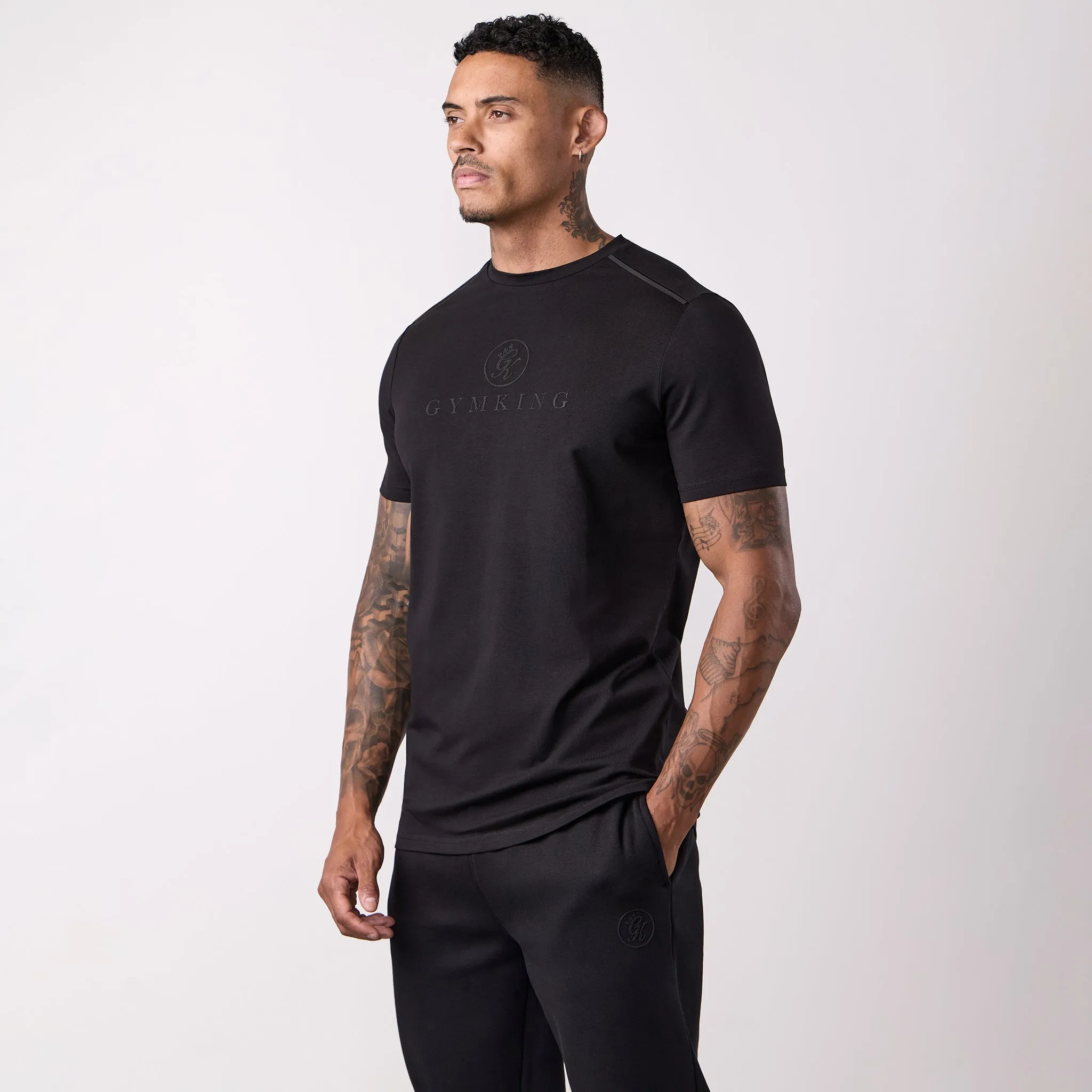 Gym King Pro V2 Tee - Black ComfortOptimizedConstruction