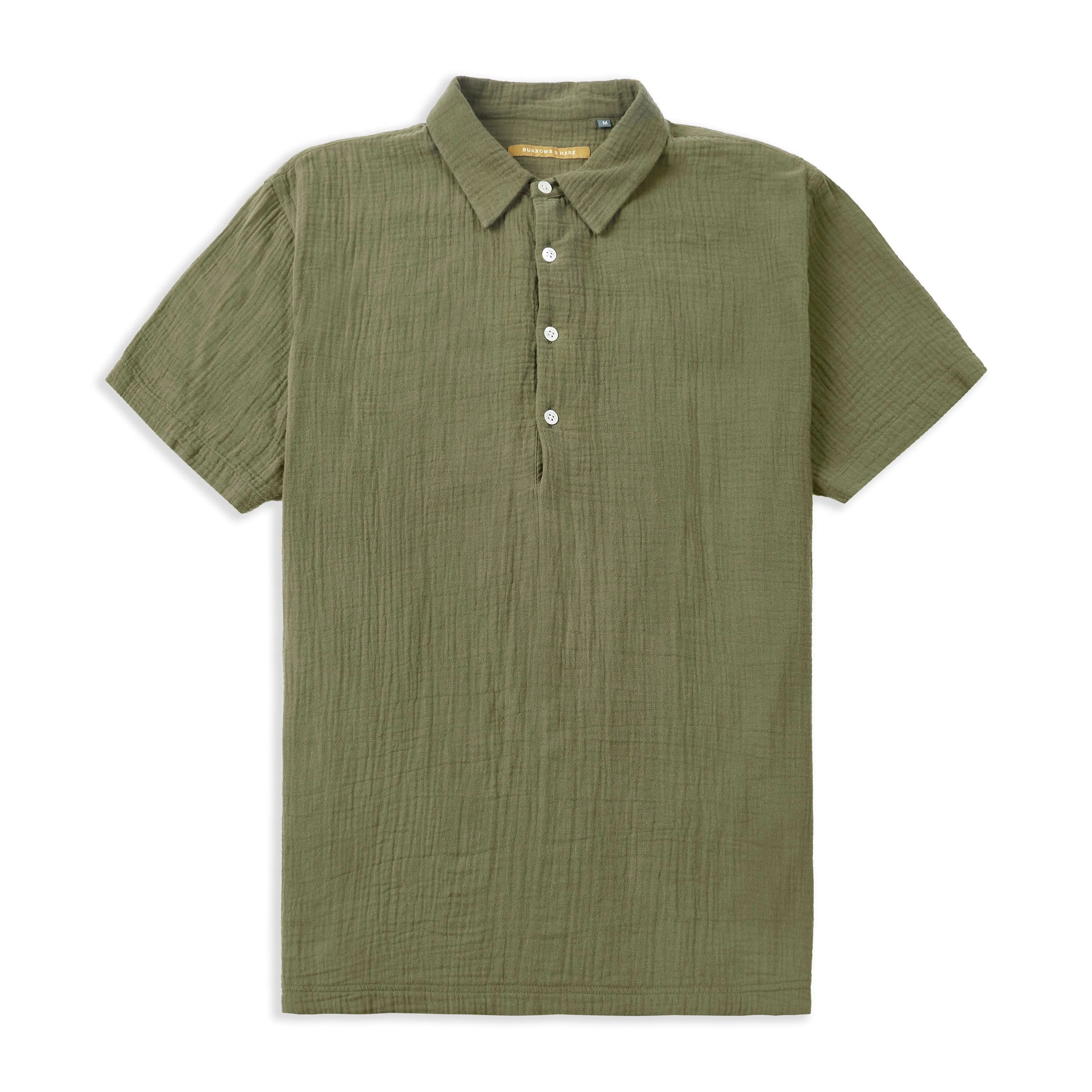 Simple Layer Everyday Look Pop Over Short Sleeve Morton Shirt - Green