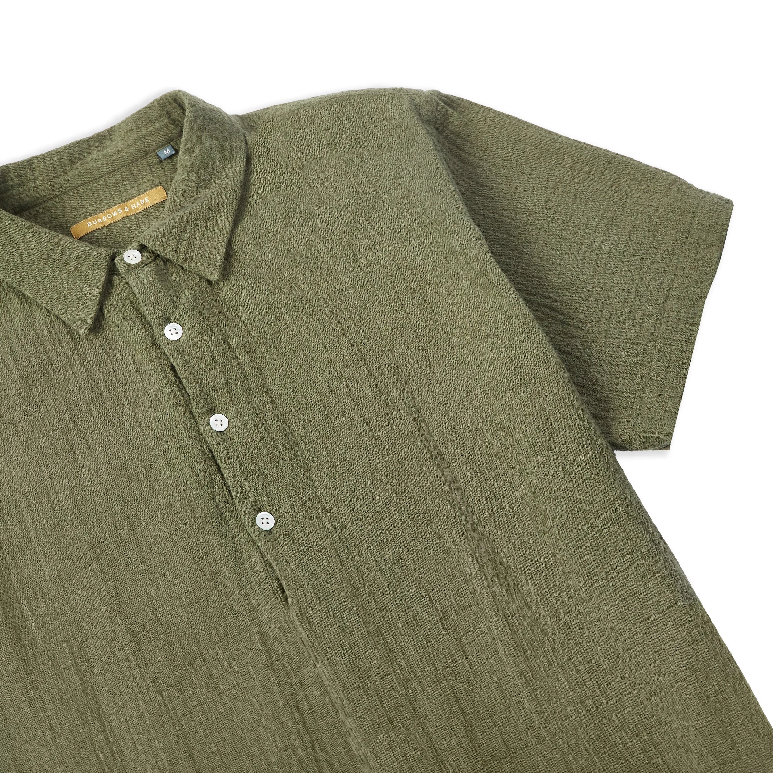 Pop Over Short Sleeve Morton Shirt - Green Water Repellent Finish Chill Wear