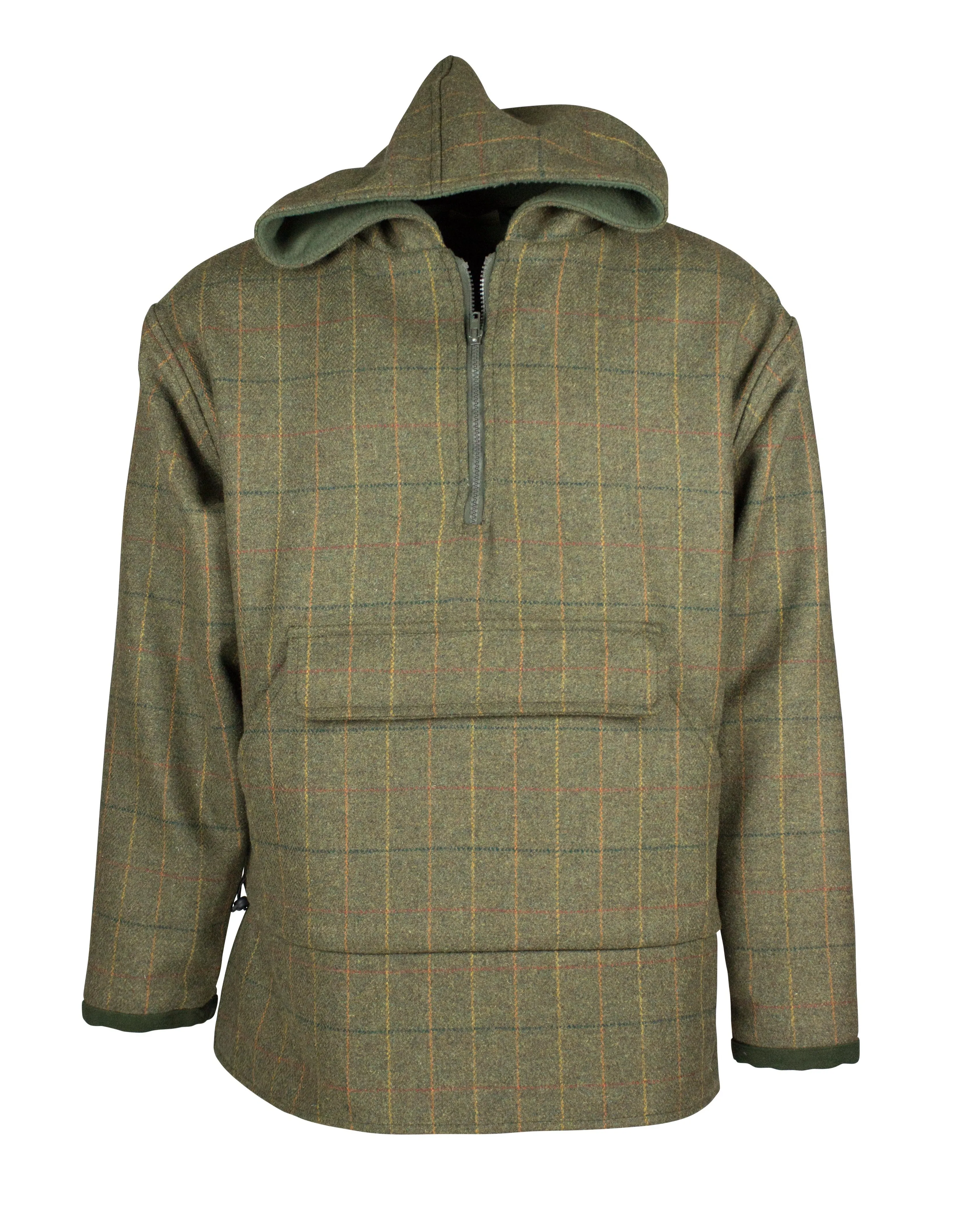 MT11 - Men's Braemer Tweed Smock - GREEN CHECK Sport Ease AntiClingFabric