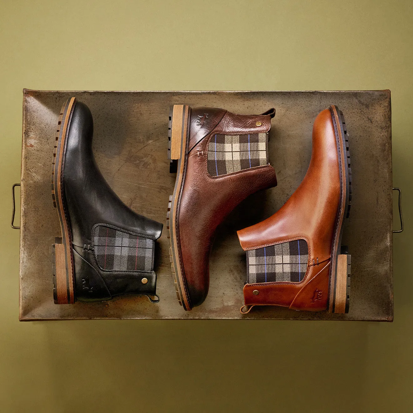 Faraday Chelsea Boots Tan Cushioned Step Winter Walker Cozy And Warm