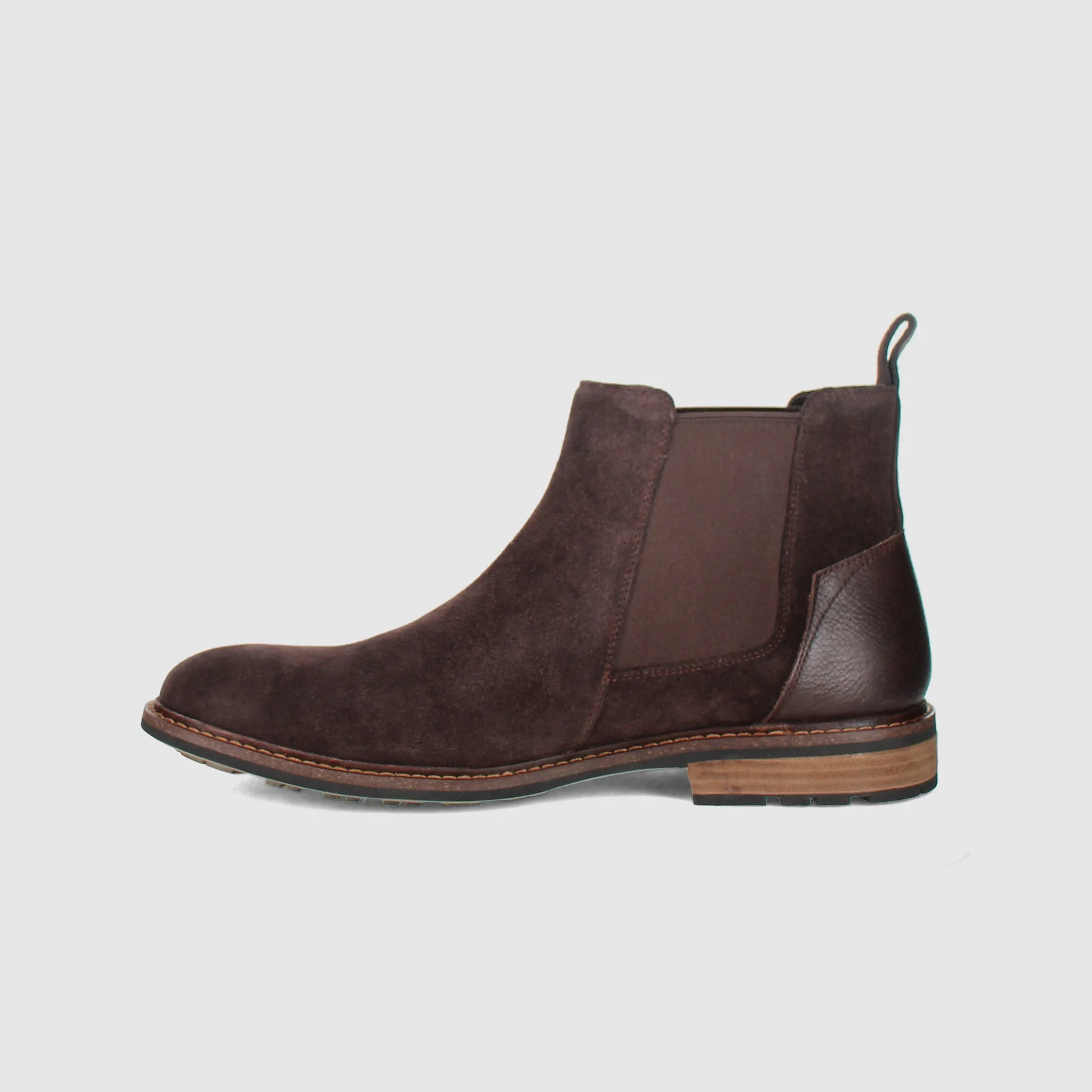 Timer Chelsea Boots Chocolate Wide fit Stable Step