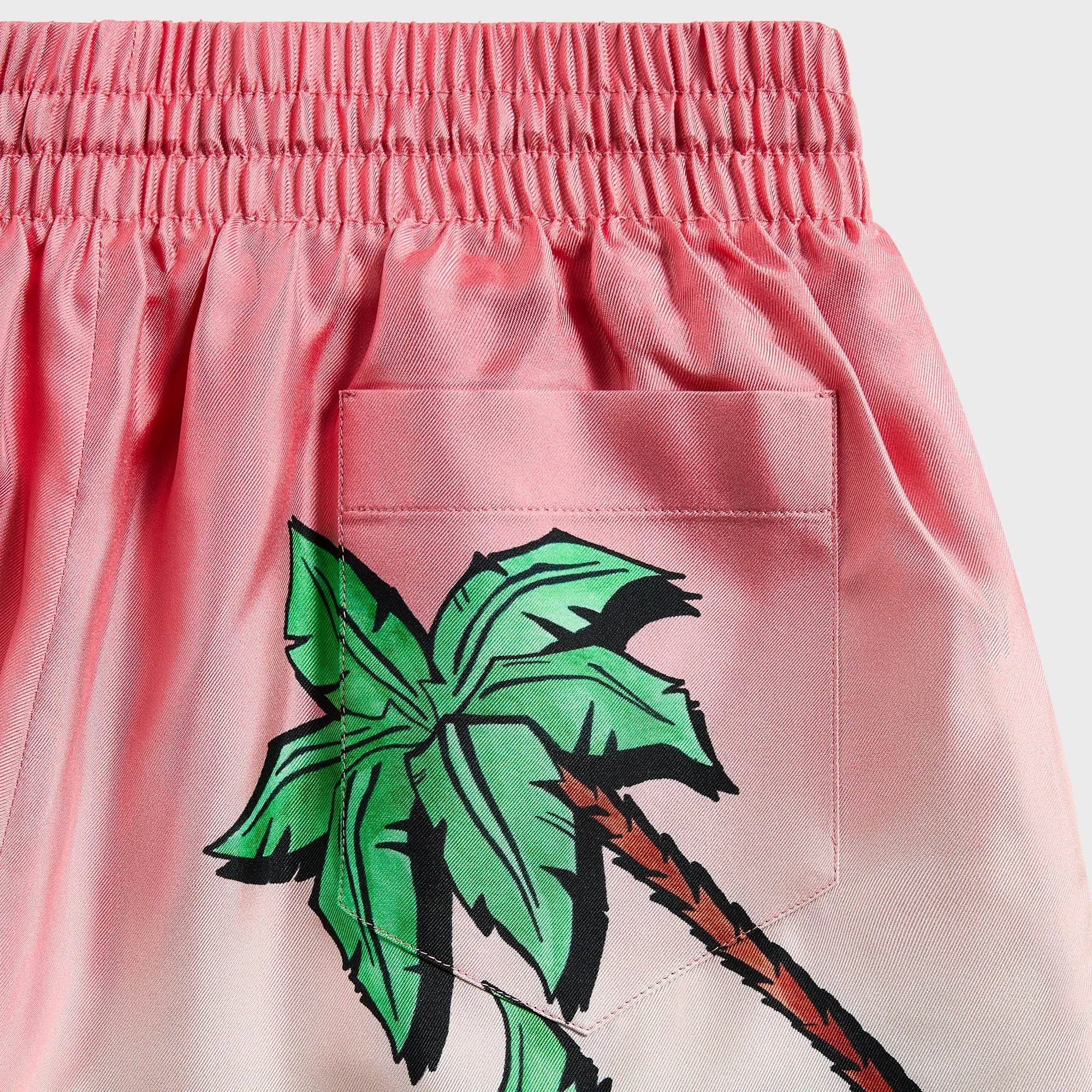 Casablanca Drawstring Shorts - Pink / Multicolour low waisted