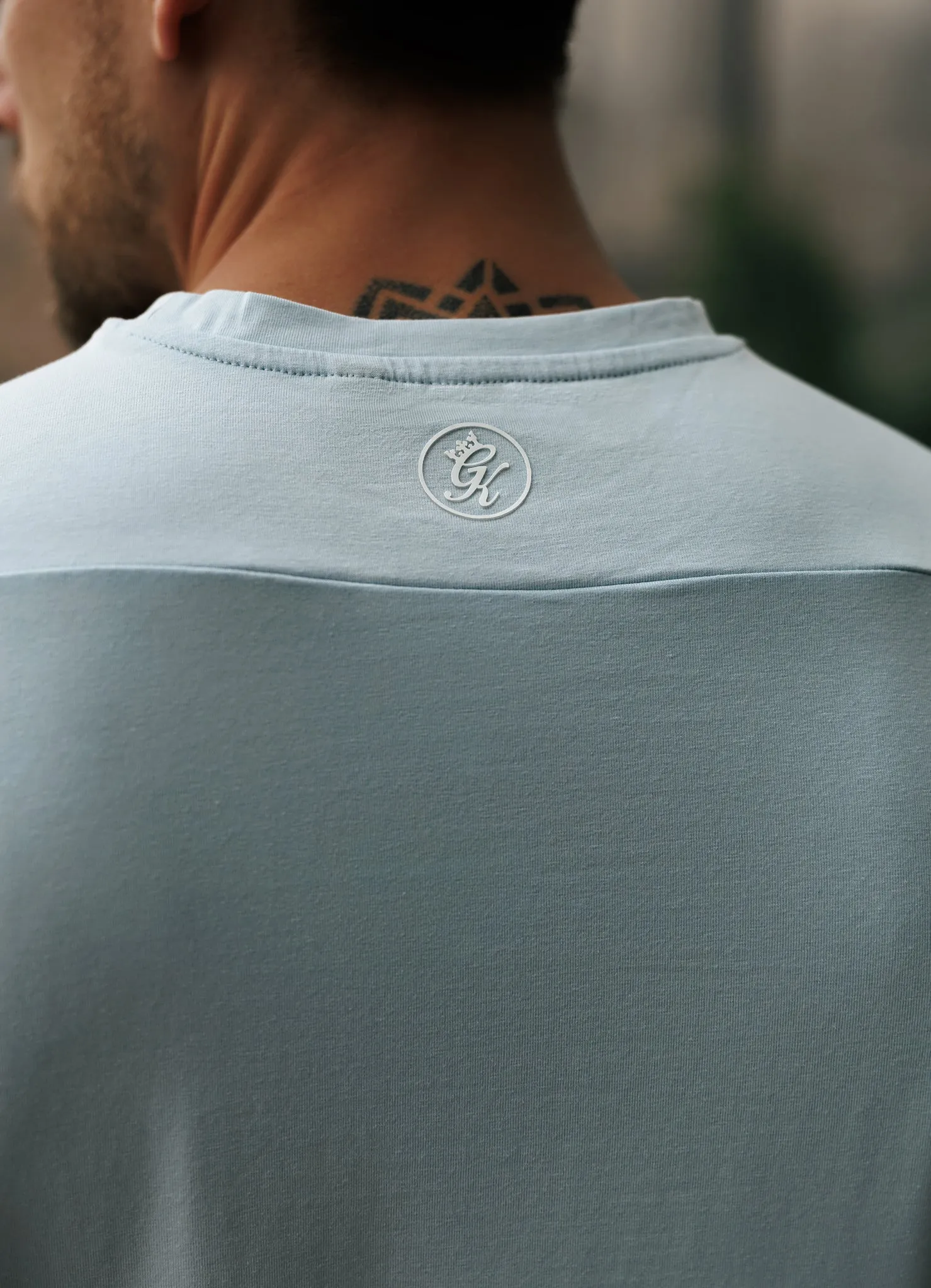 Gym King Taped Jersey Tee - Sky Blue Timeless Comfort Active Flex