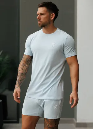 Functional Fit Gym King Taped Jersey Tee - Sky Blue