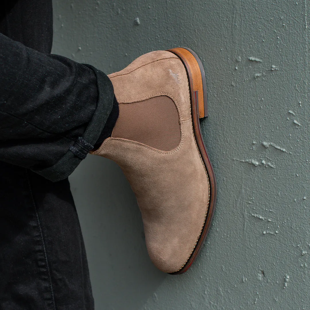 Winner Chelsea Boots Taupe Suede Multi-Season Wear