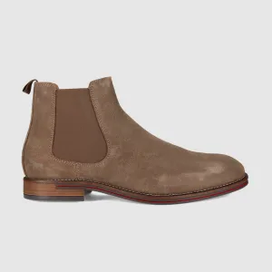 Winner Chelsea Boots Taupe Suede Casual Elegance