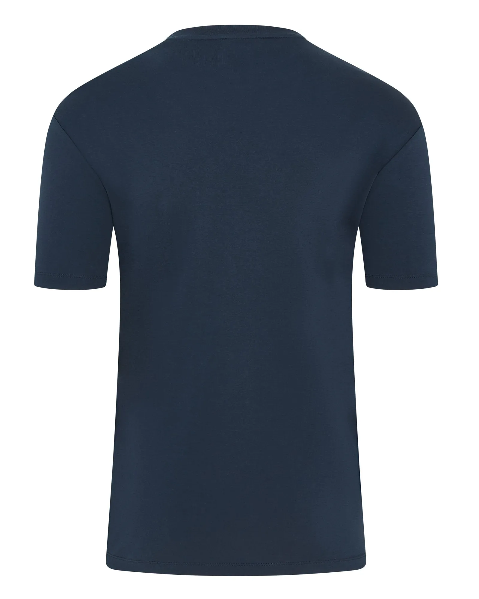 Paul & Shark Supima? Cotton Fin Embroidery Short Sleeve T-shirt (NAVY) Drop Shoulder Design