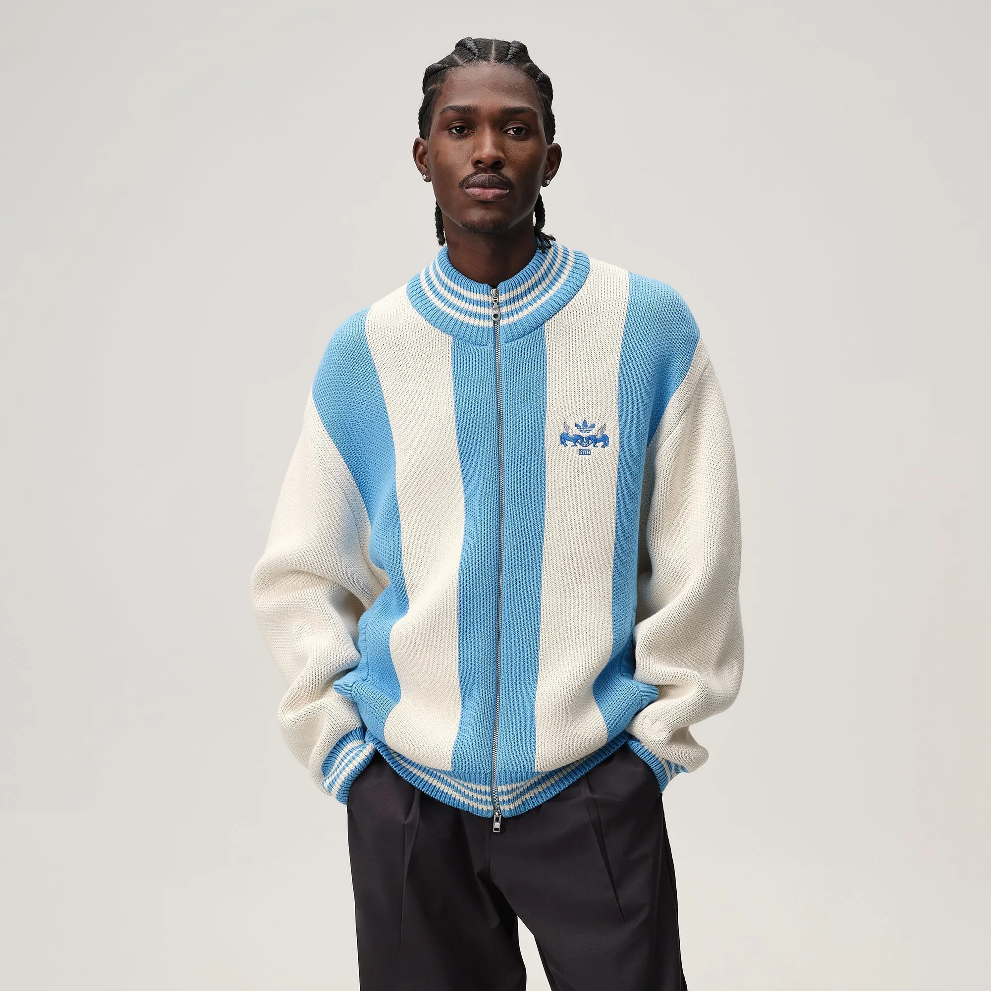 Kith for adidas Football Wyona Jacket - Gray CompressionResistant Oversized Fit