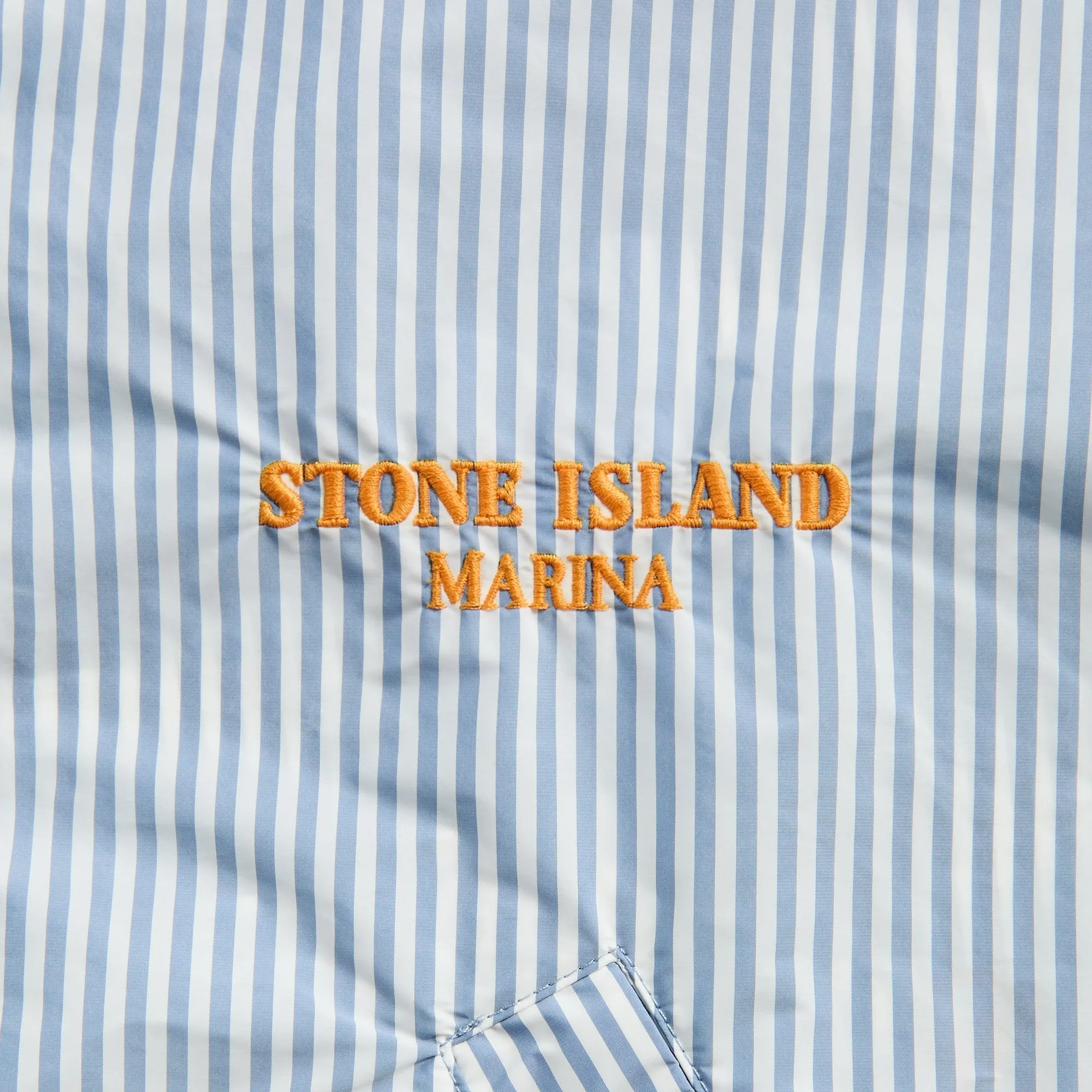 Stone Island Jacket - Blue Marine Airflow Optimization Adjustable Hemline