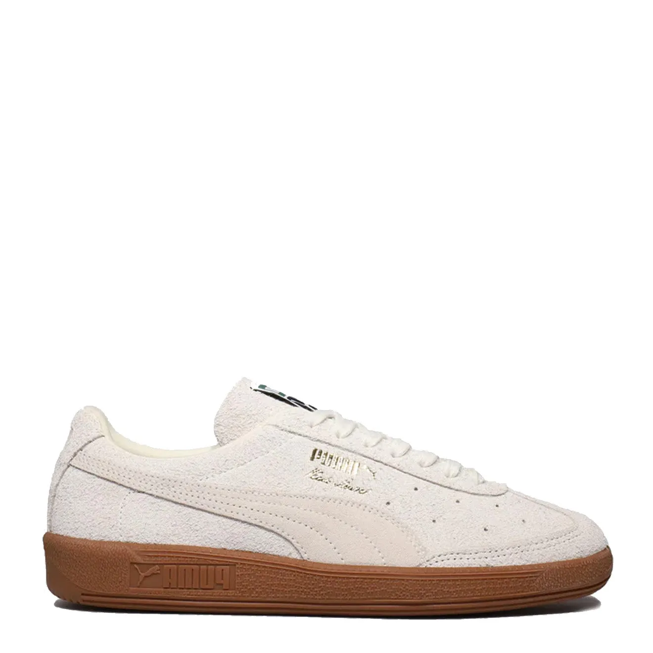 Ergonomic Footbed Shape Puma Vlado Stenzel Hairy Suede Trainer Frosted Ivory / Gum