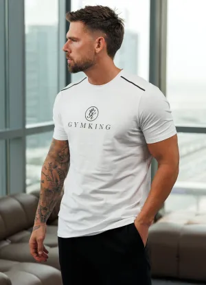 Soft Cotton Feel Gym King Pro V2 Tee - White