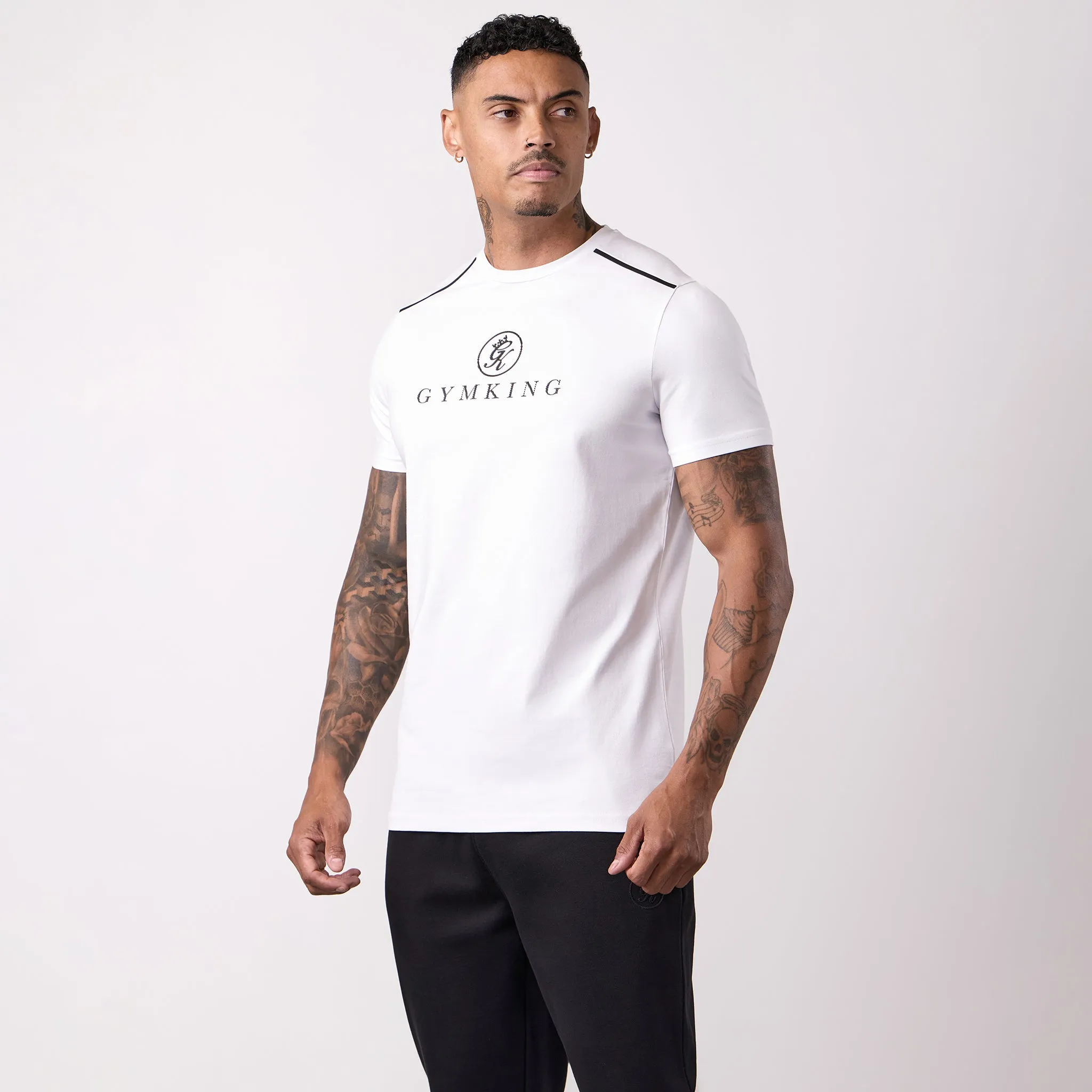 Gym King Pro V2 Tee - White Summer Ready