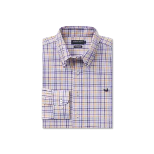 Van Buren Performance Grid Dress Shirt Chic Layer Simple Style