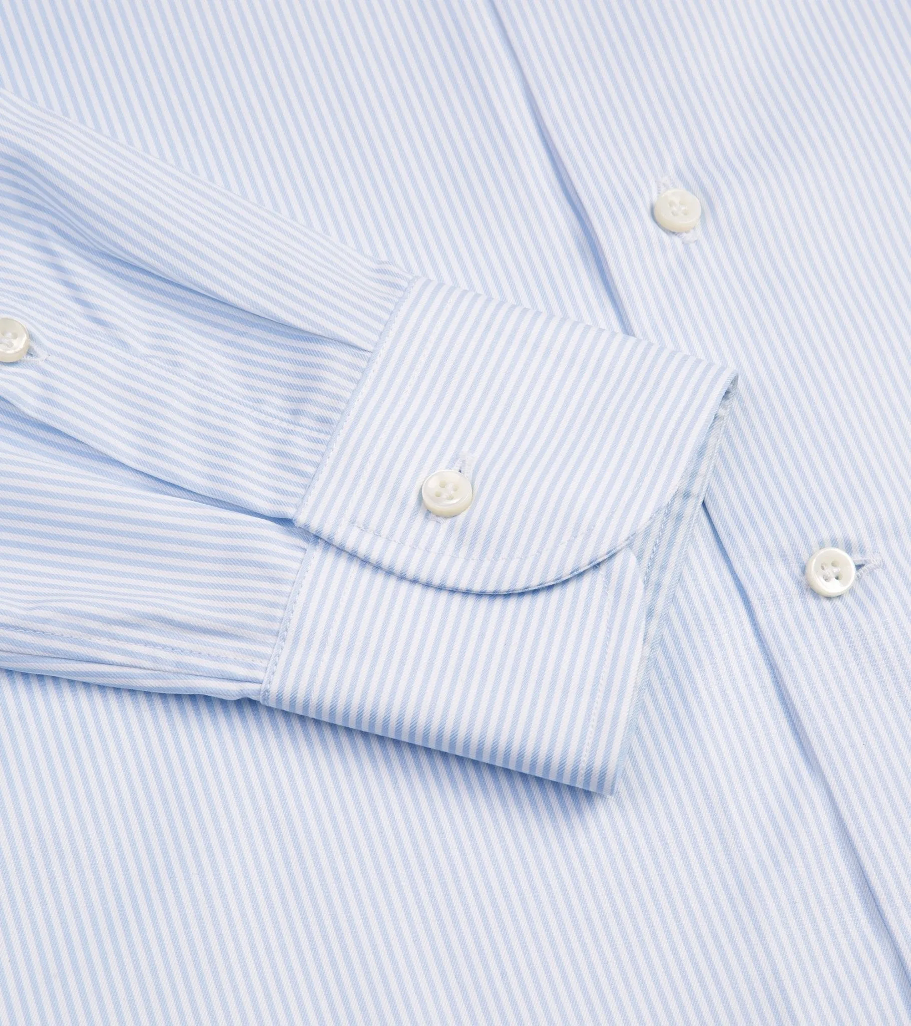 MCR Slim Twill Striped Shirt: Light Blue Fashionable Pick Gift Idea