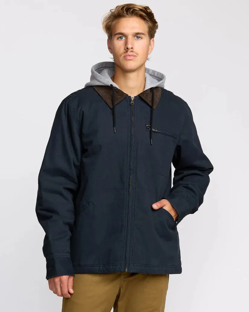 Subtle Design Detail All Season Compatibility Billabong Mens Jacket Barlow Hooded