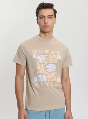 Performance Fit Wear Eco Beige Guess Style T-Shirt