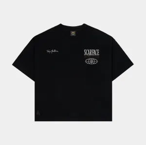 SP x Scarface Vengeance Mens Short Sleeve Shirt (Black/Taupe) Lint Resistant Surface