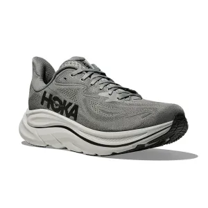 Men's Clifton 10 Galactic Grey/Asteroid running in a canyon area shoes