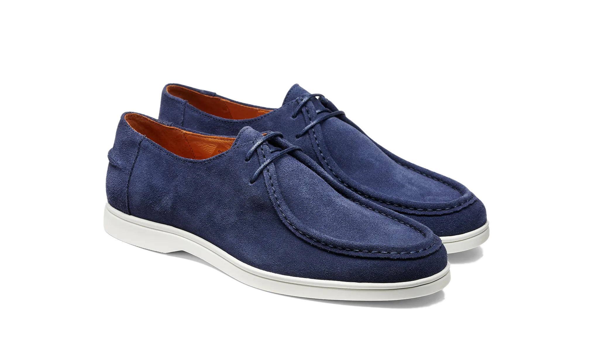 Anti Abrasion Vigo - Navy Suede White Sole