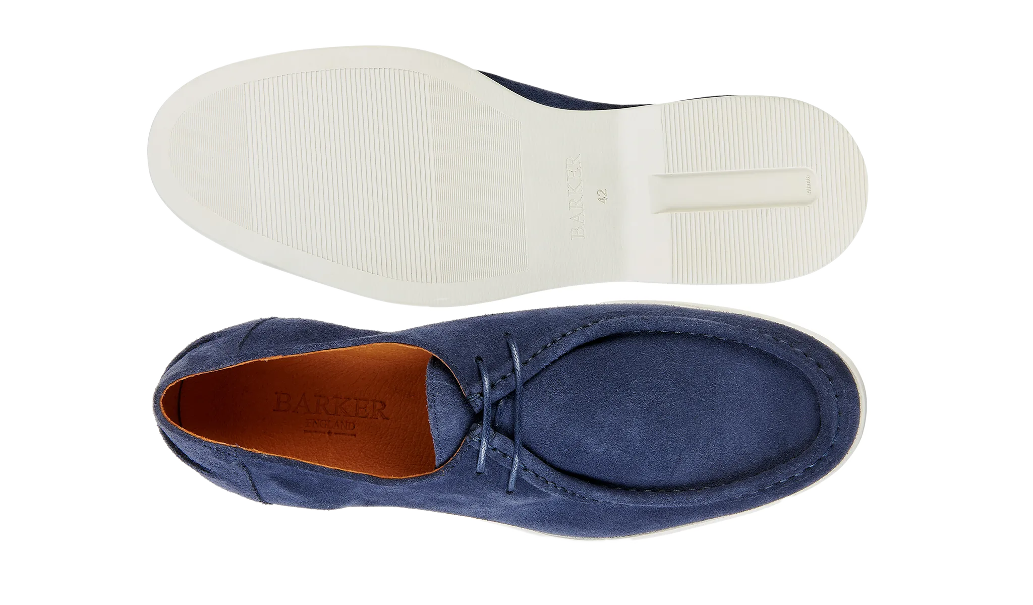 Refined Comfort Vigo - Navy Suede White Sole
