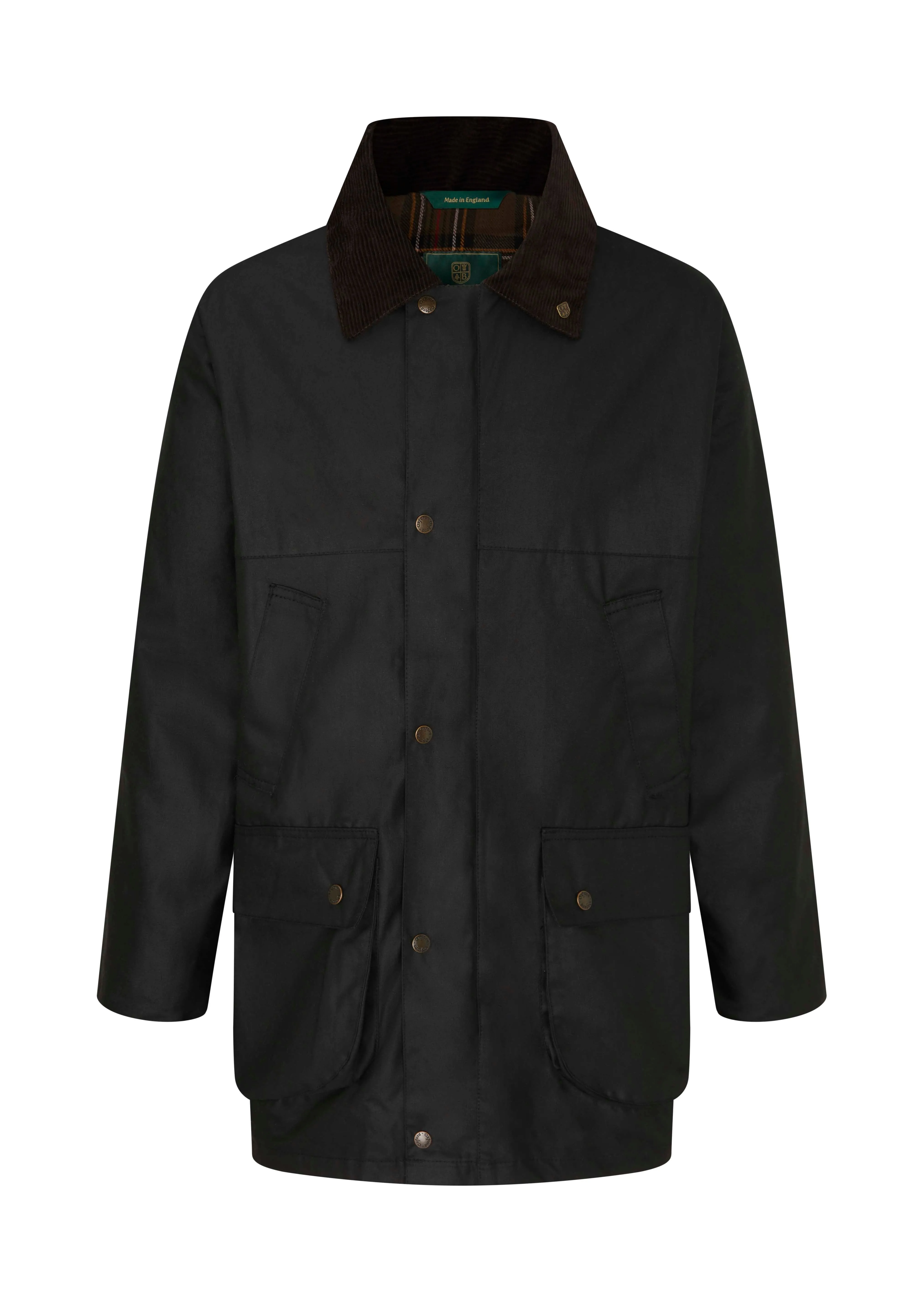 Cozy Wrap Travel Light W01 - Men's Countryman Wax Jacket - BLACK