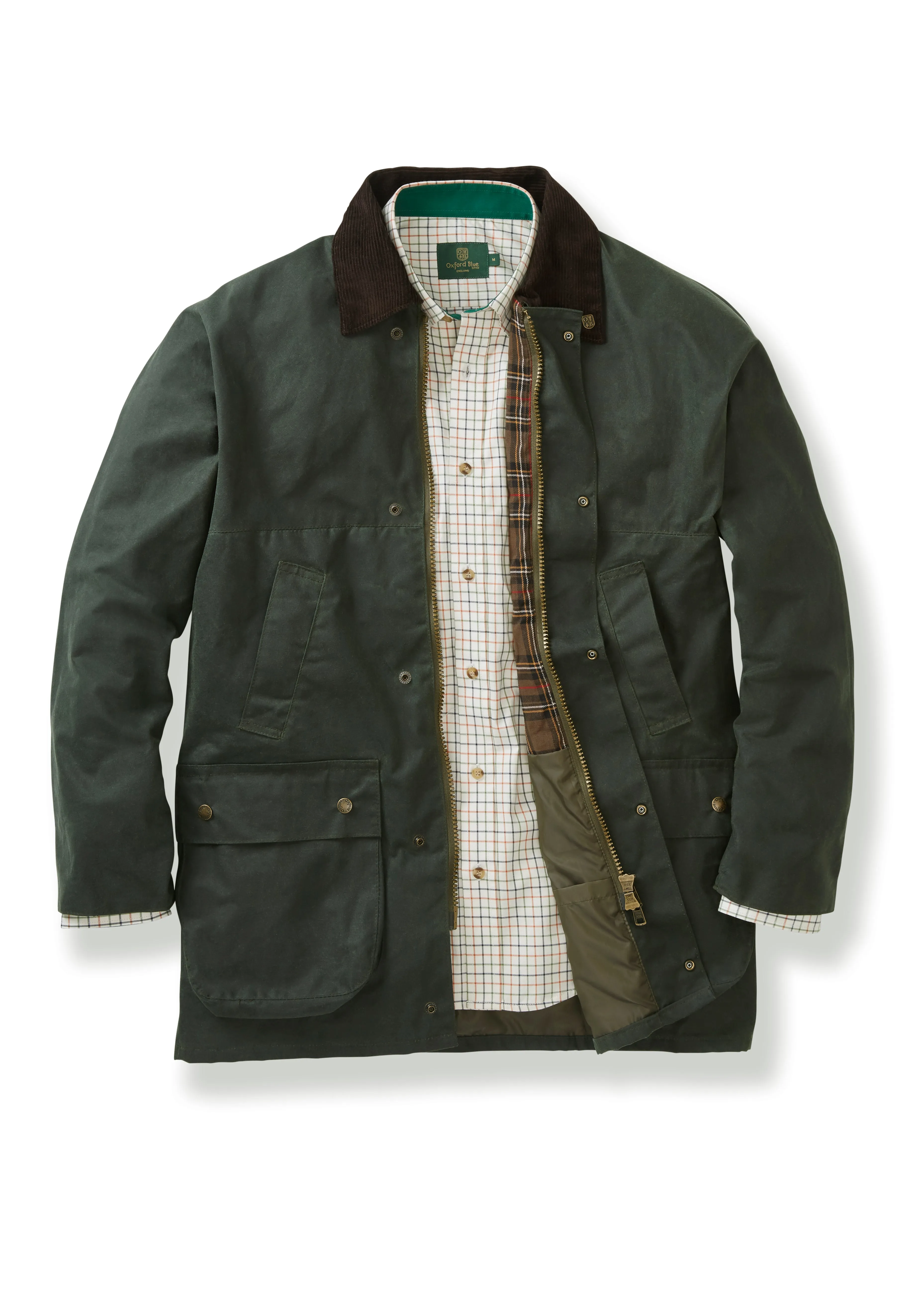 W01 - Men's Countryman Wax Jacket - GREEN Zero Core Weather Ready